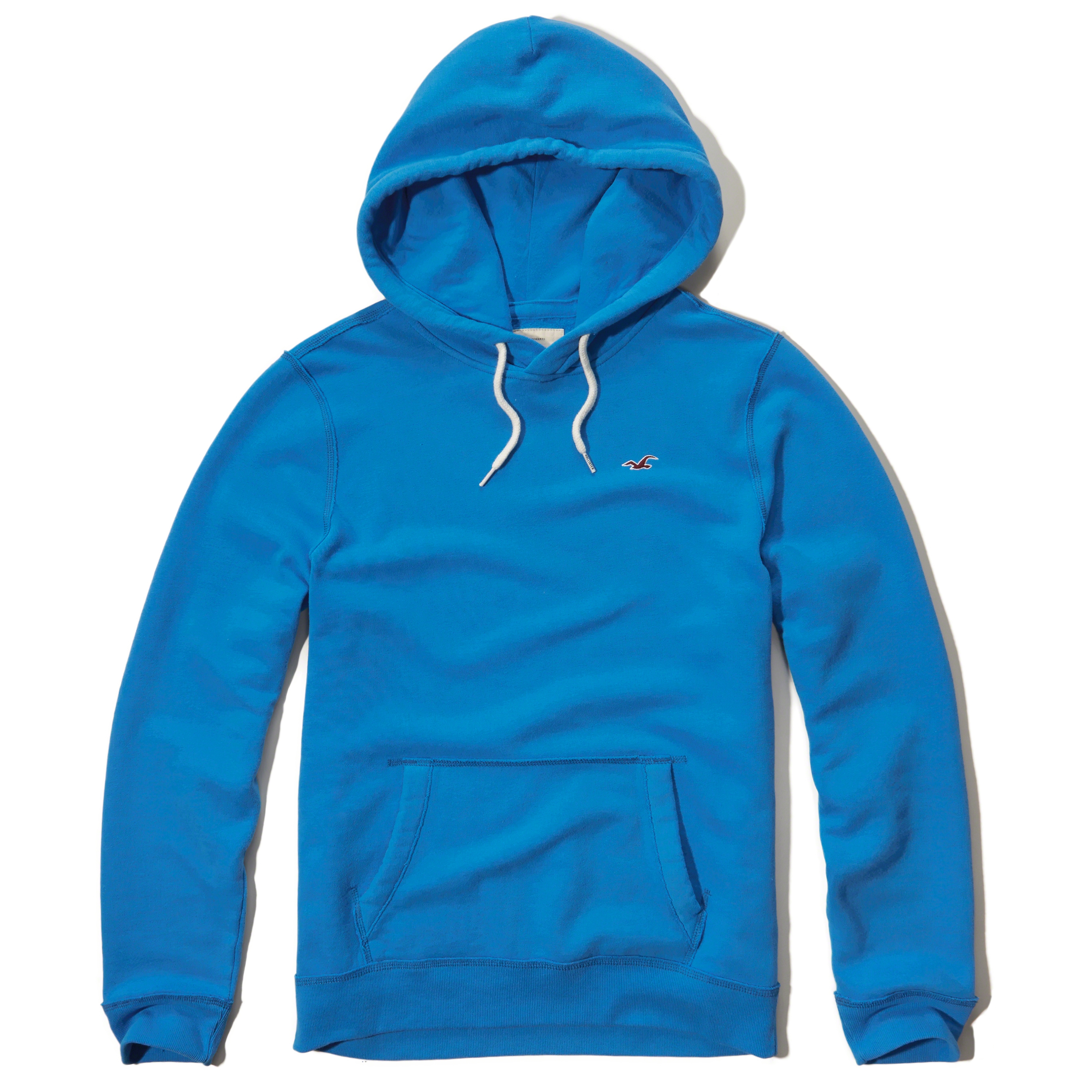 Hollister Iconic Fleece Hoodie in Blue for Men Lyst