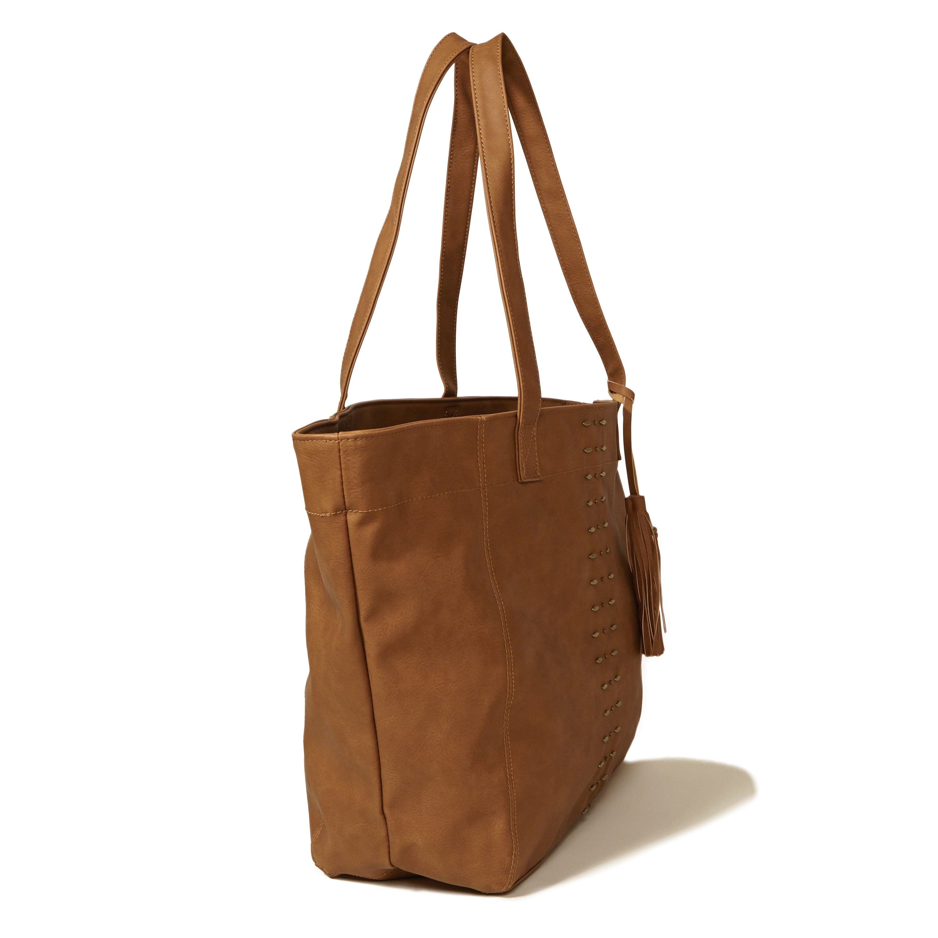 Hollister Vegan Leather Tassel Tote Bag in Brown - Lyst