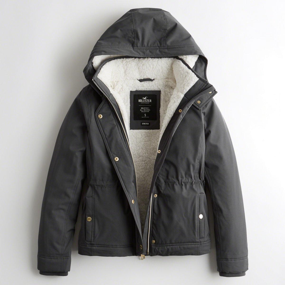 sherpa lined jacket hollister