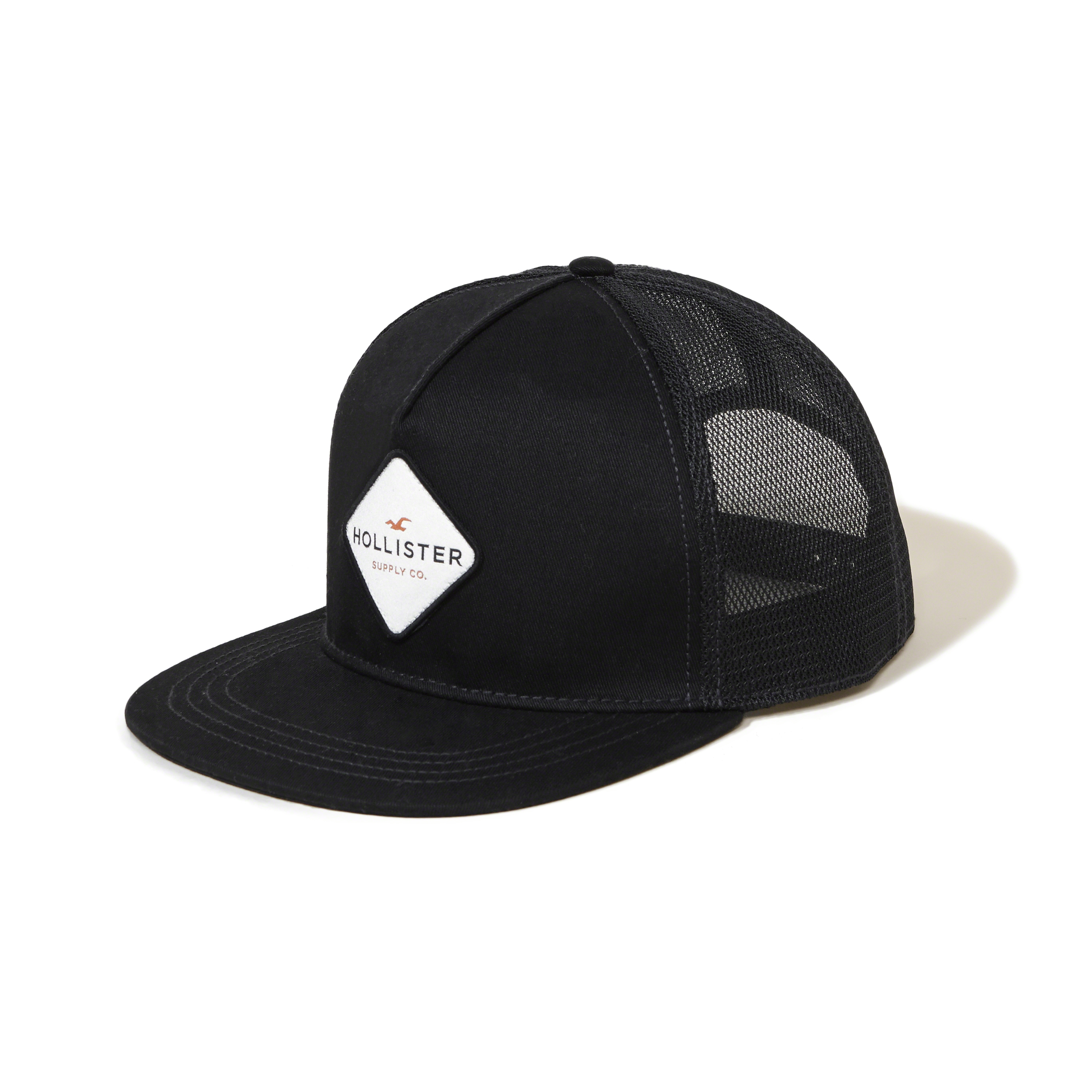 white hollister hat
