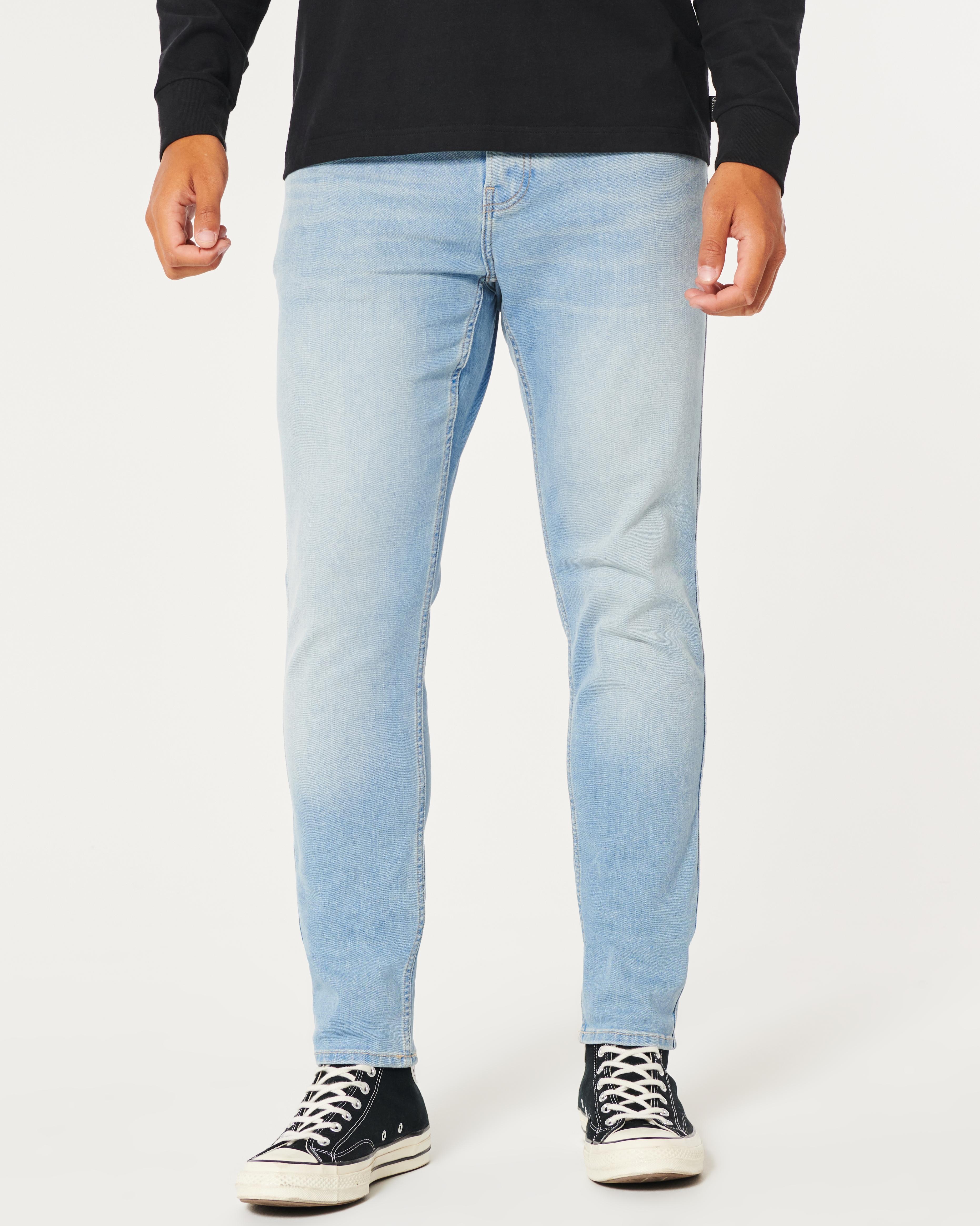 Hollister Light Wash Athletic Skinny Jeans in Blue for Men Lyst UK