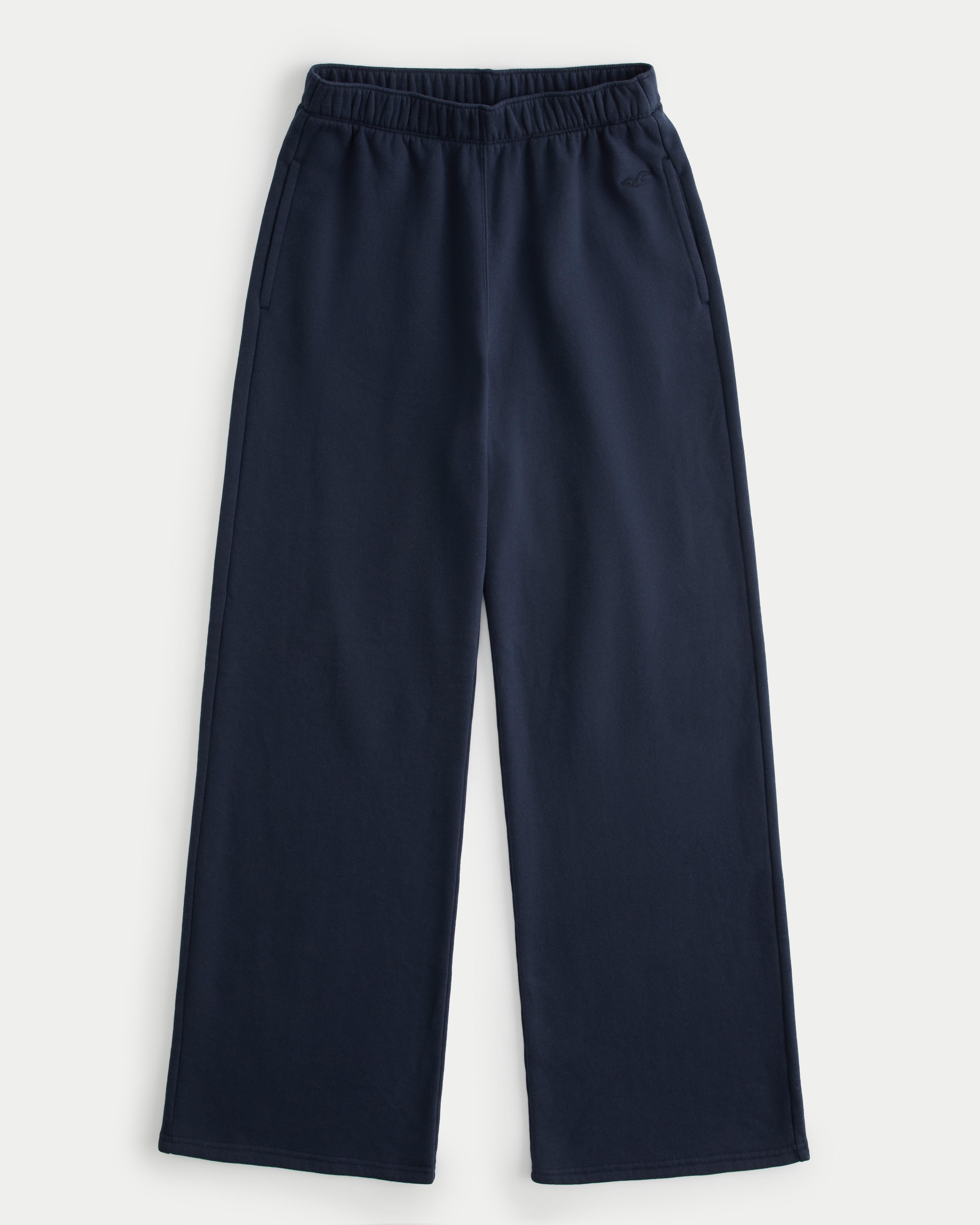 Women's Ultra High-Rise Fleece Logo Graphic Joggers - Hollister Co.