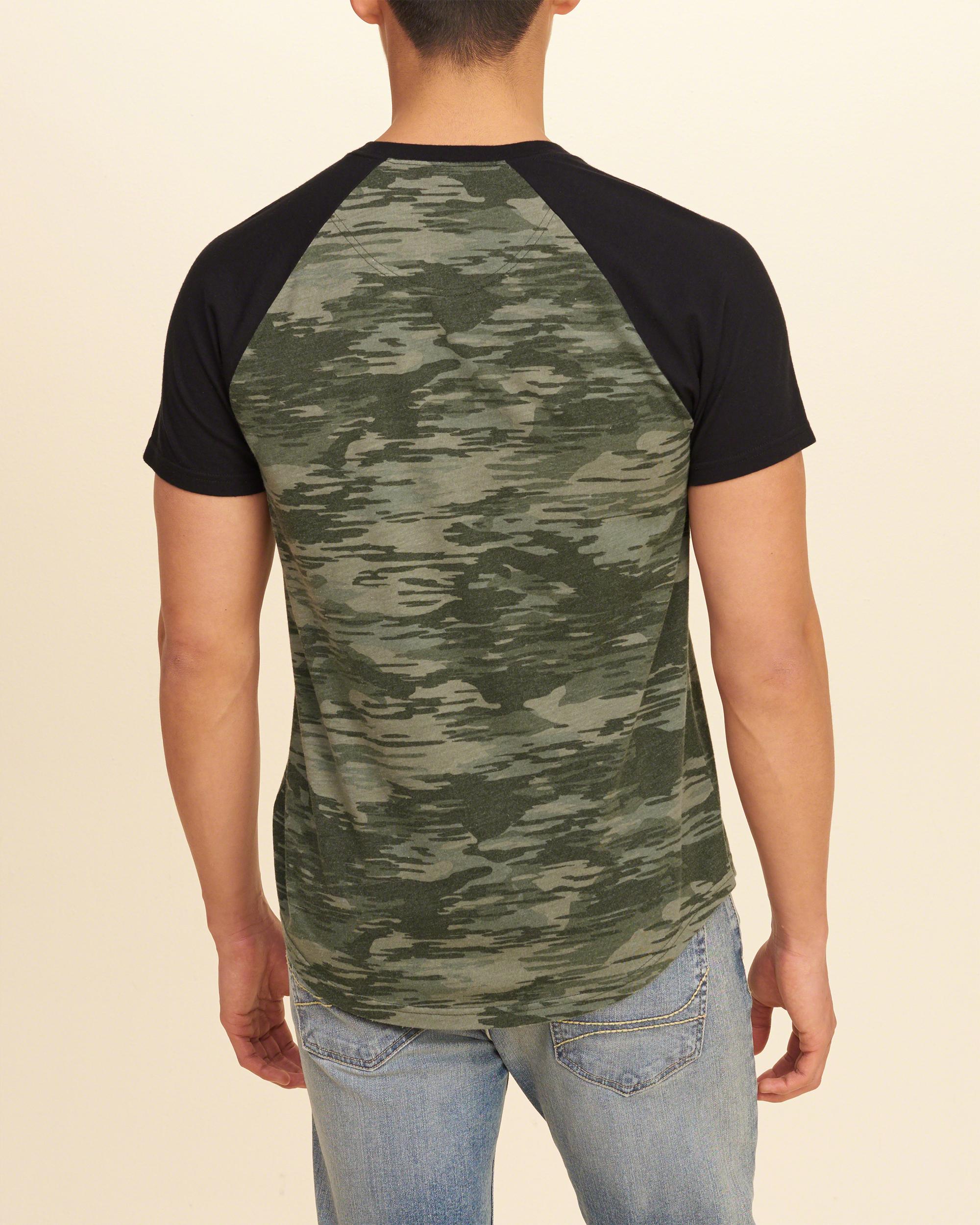 camo raglan tee