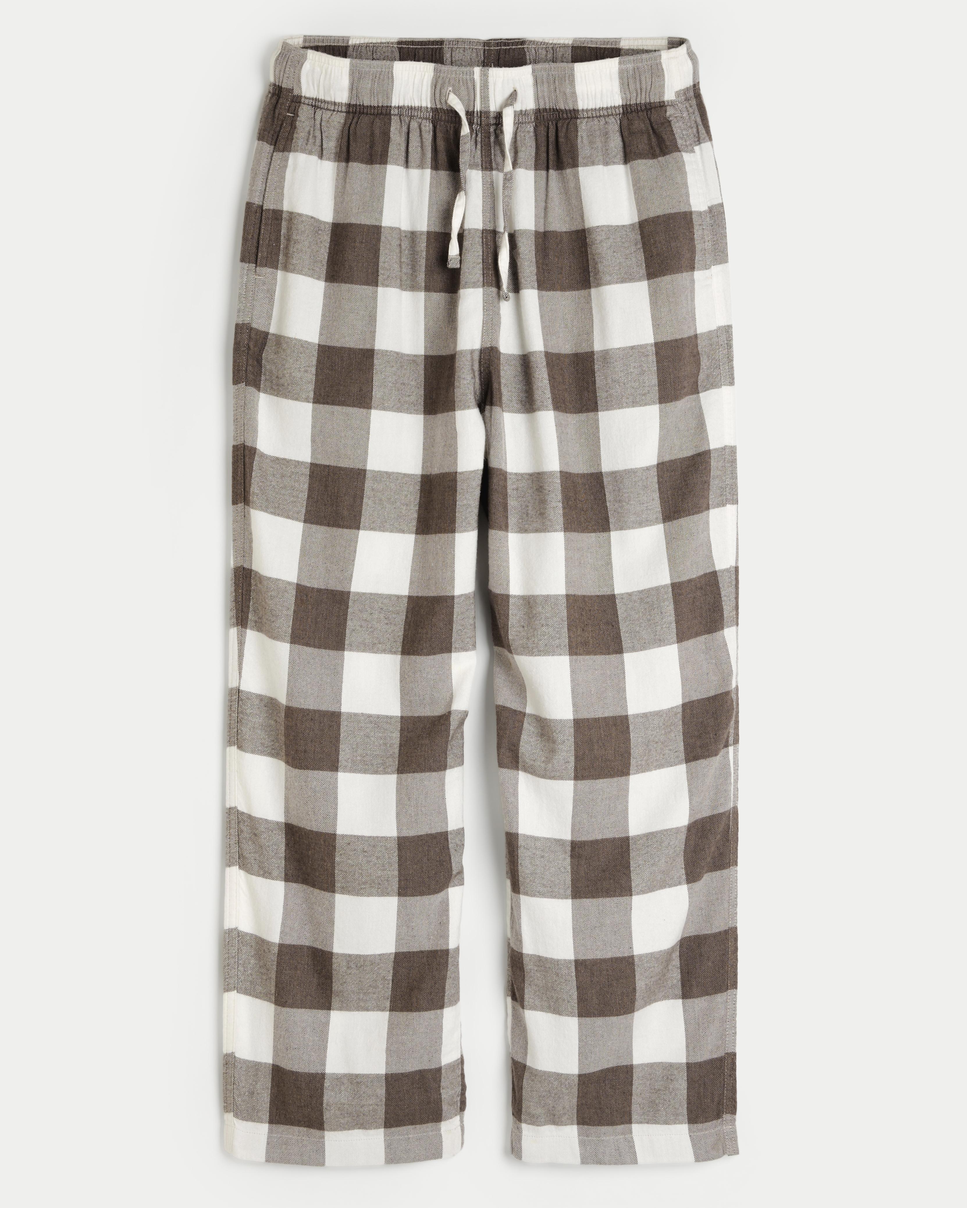 Hollister 24 7 Baggy Flannel Pajama Pants in Grey for Men Lyst UK