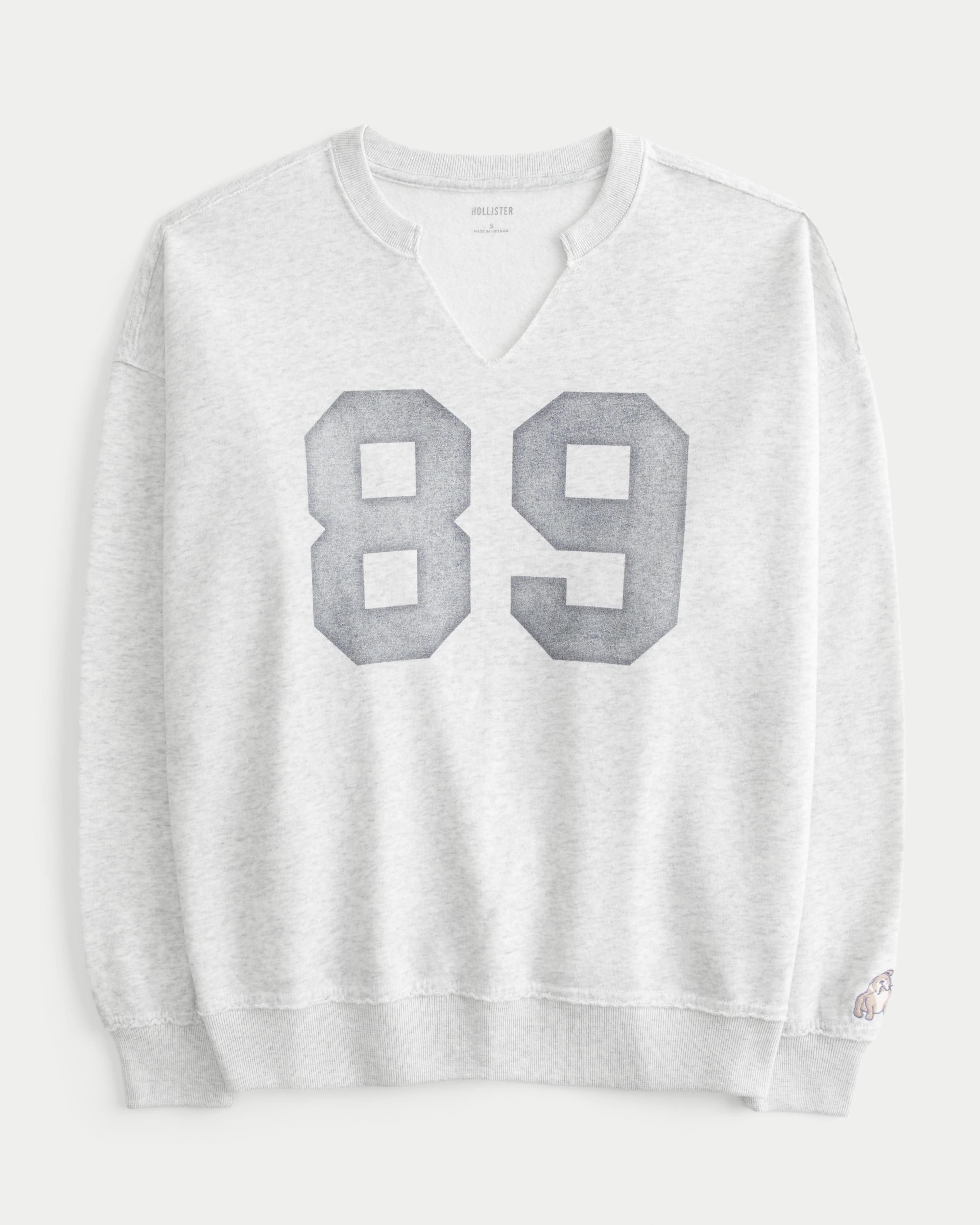 Oversized athletic sweatshirt new arrivals