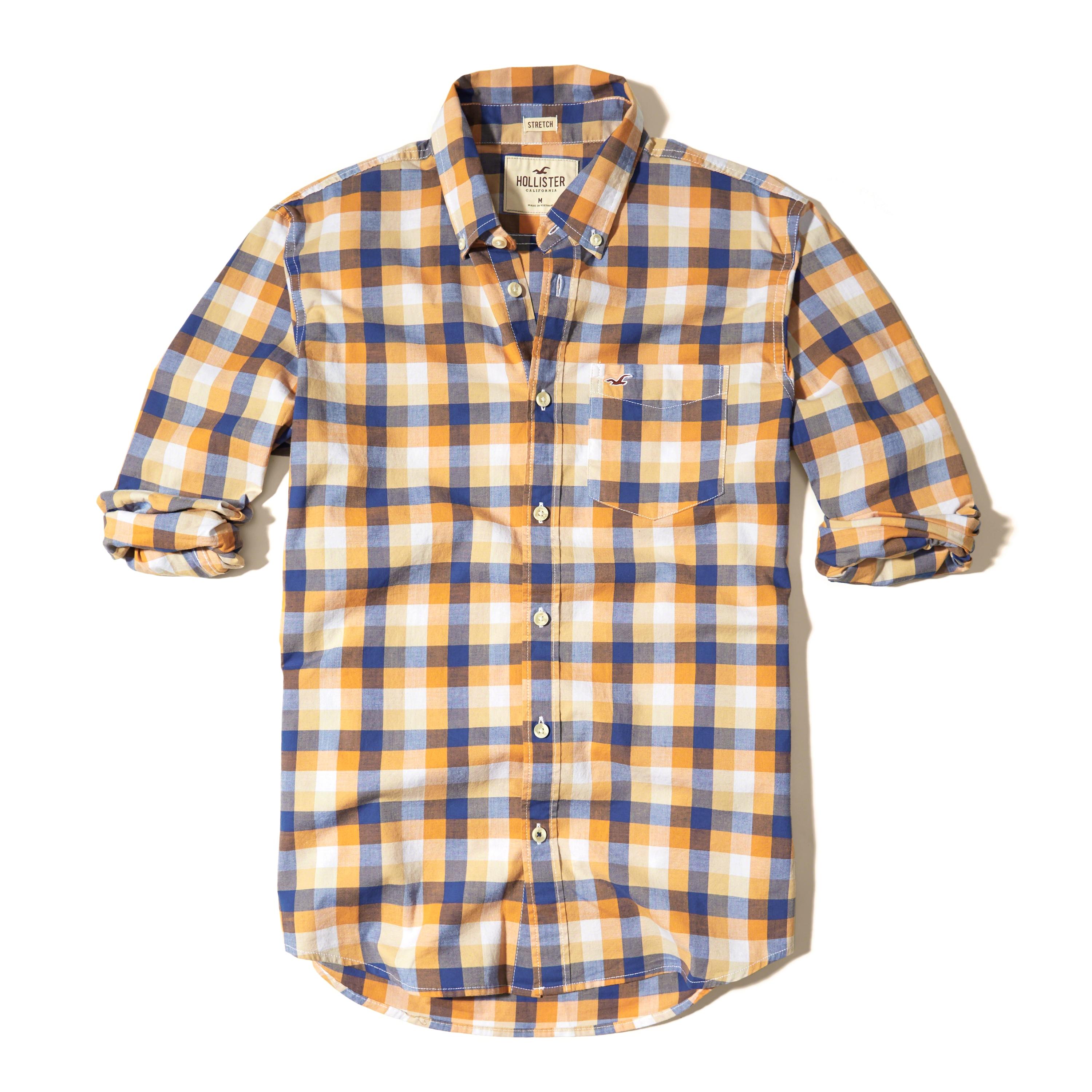 hollister checkered long sleeve