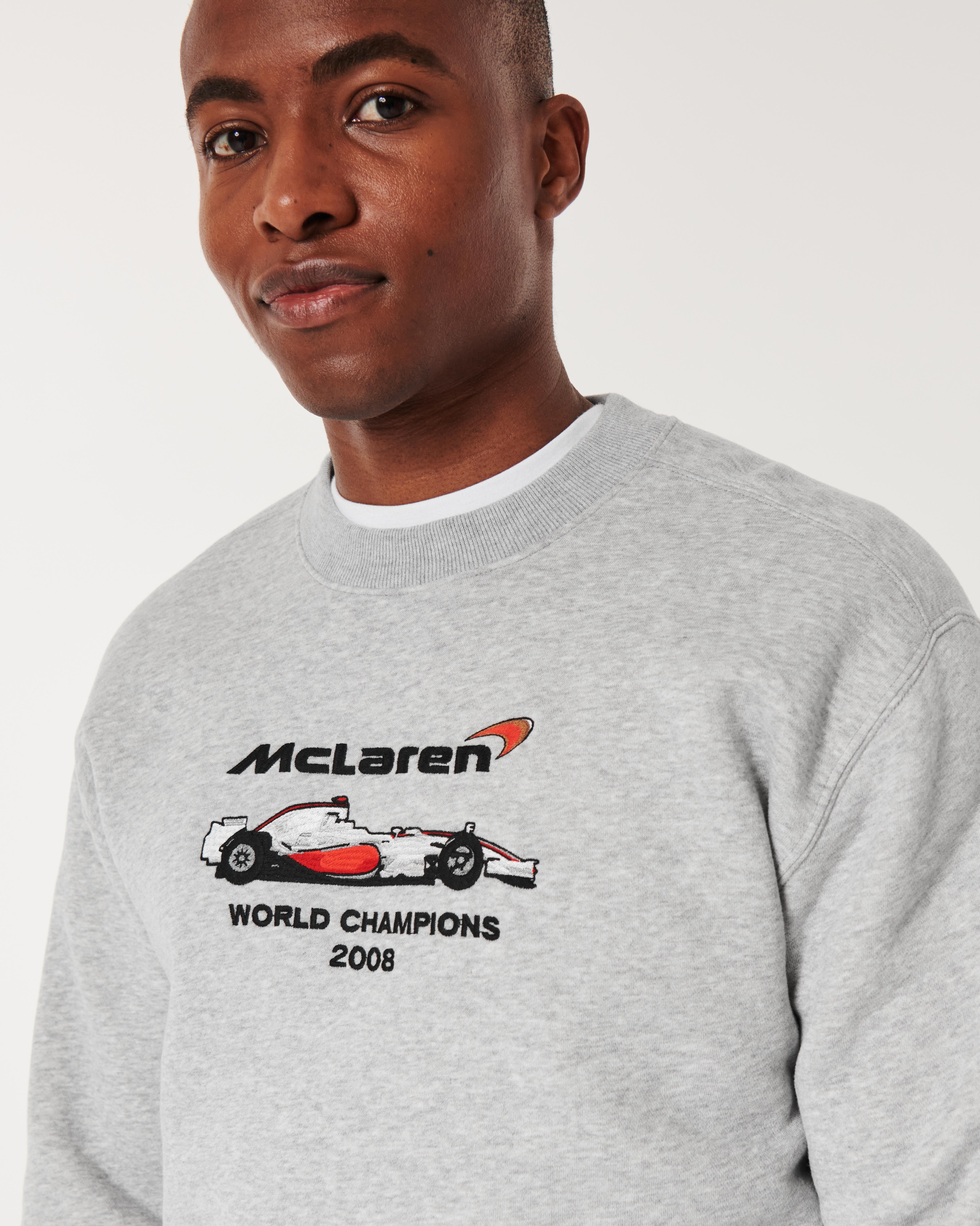 Hollister Mclaren Graphic Crew Sweatshirt in Grey for Men Lyst UK