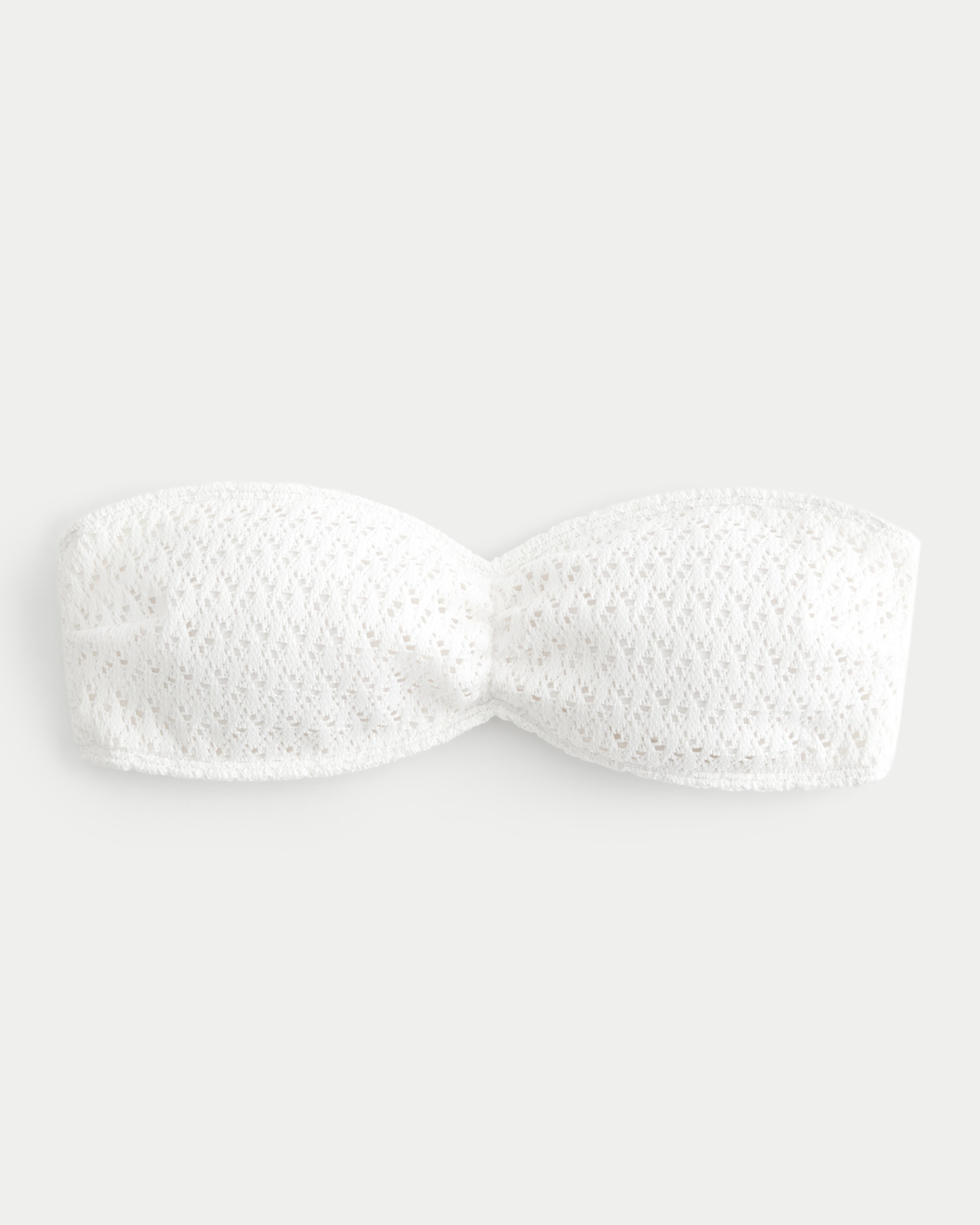 Hollister white bandeau sale