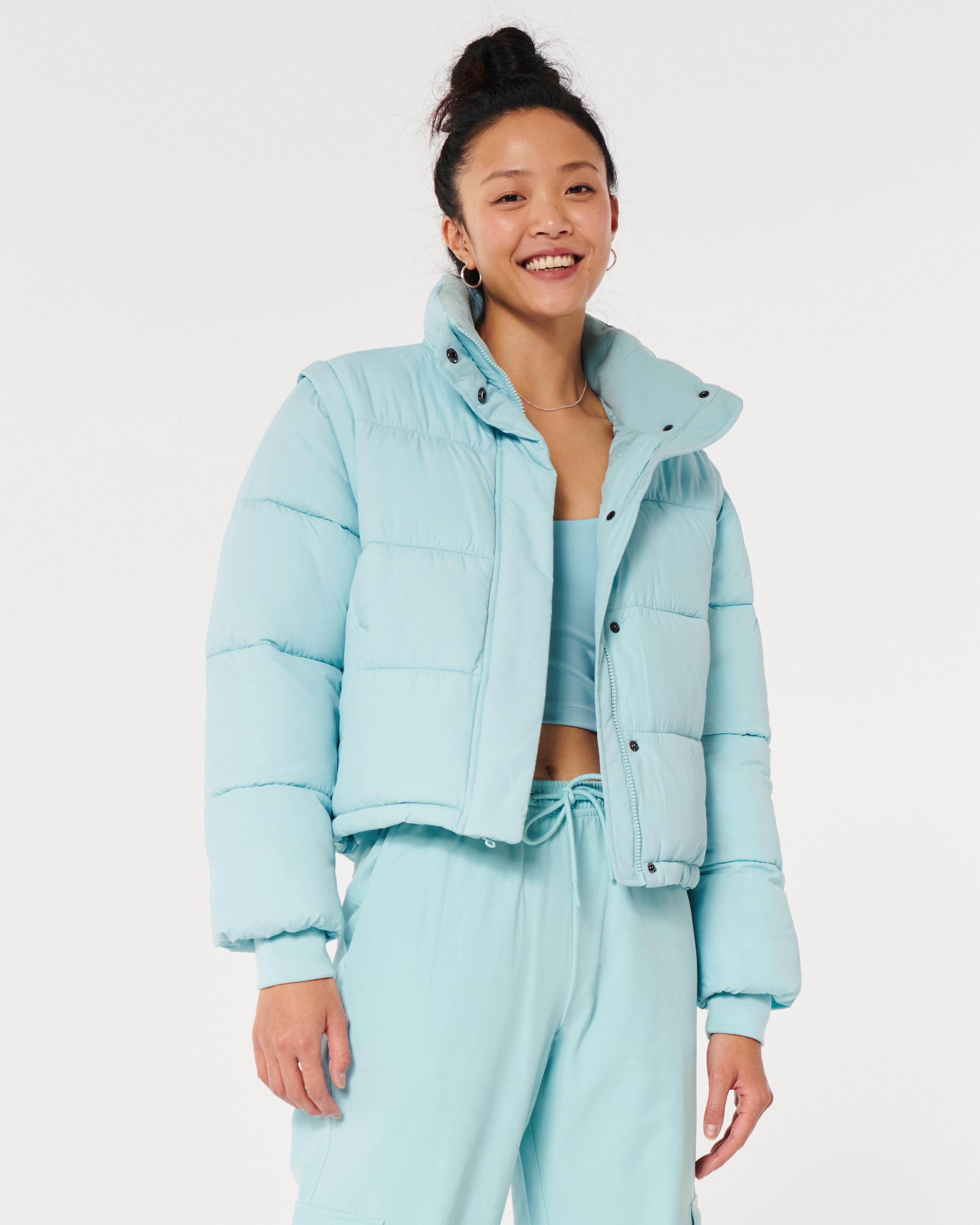 Hollister Gilly Hicks Convertible Puffer Jacket in Blue Lyst UK
