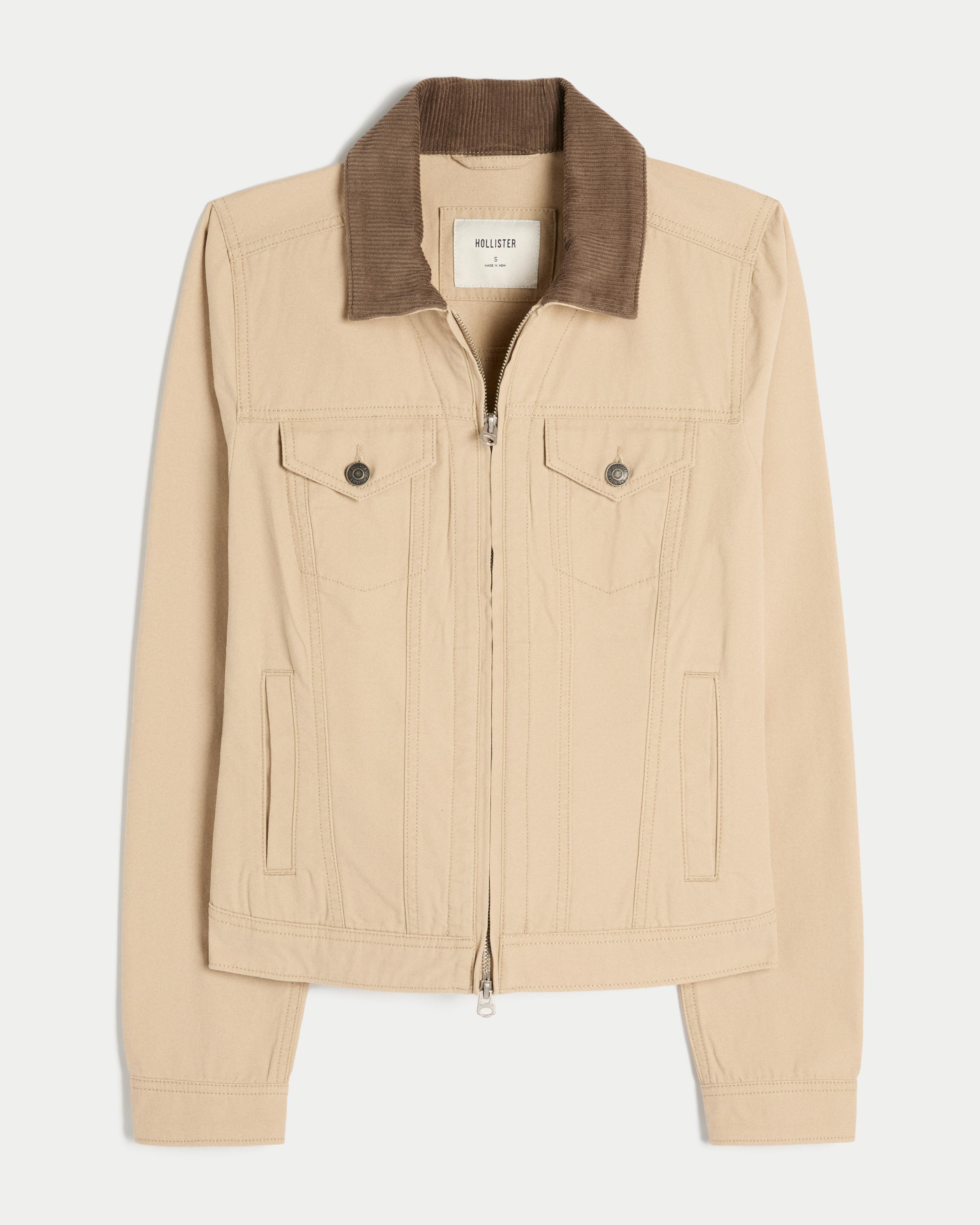Y2K ホリスター Hollister Twill Zip-Up jacket Women's Zip-Up Twill Jacket | Women's Jackets & Coats