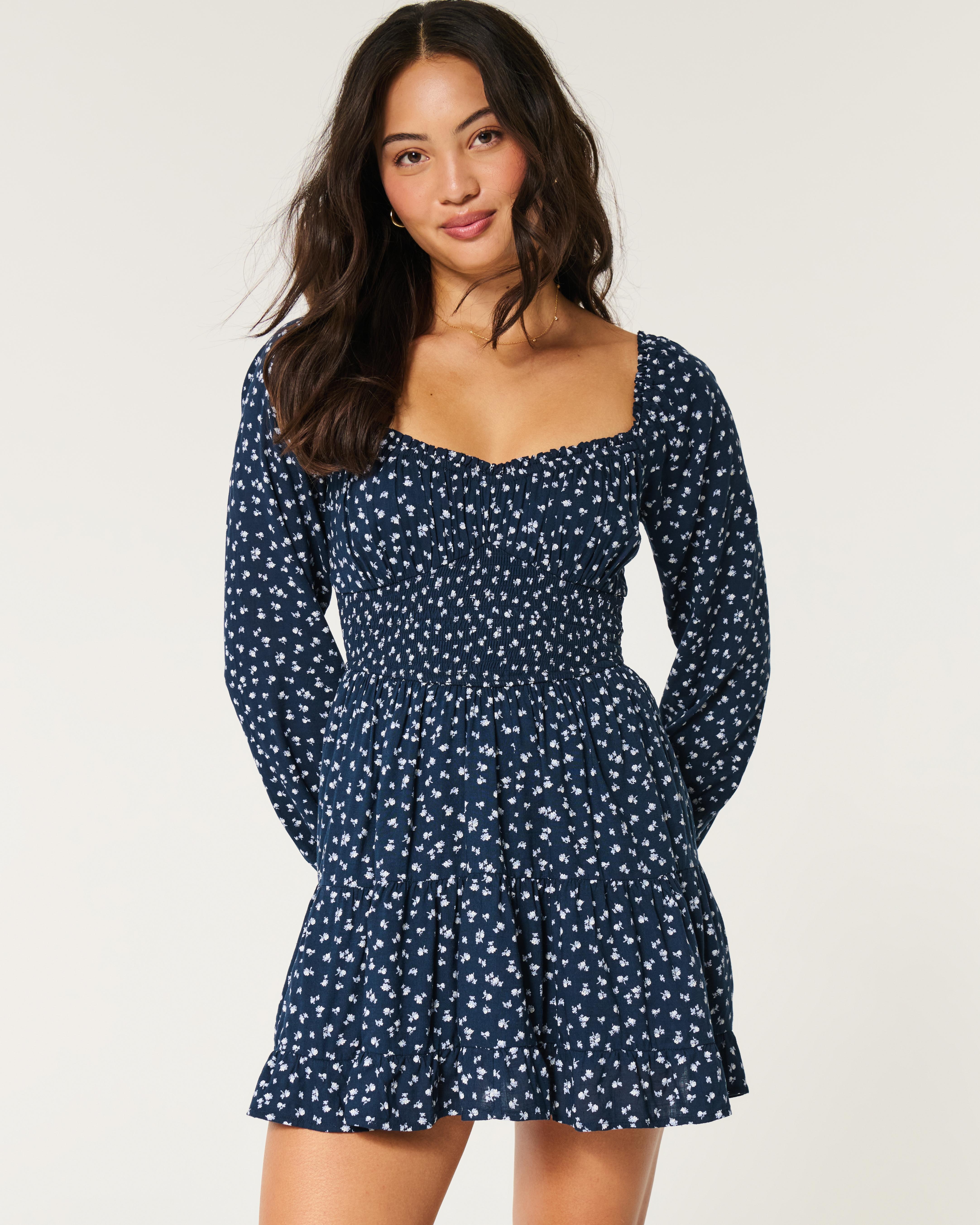princess polly baby blue dress NO PAYPAL polka dot navy and white dress