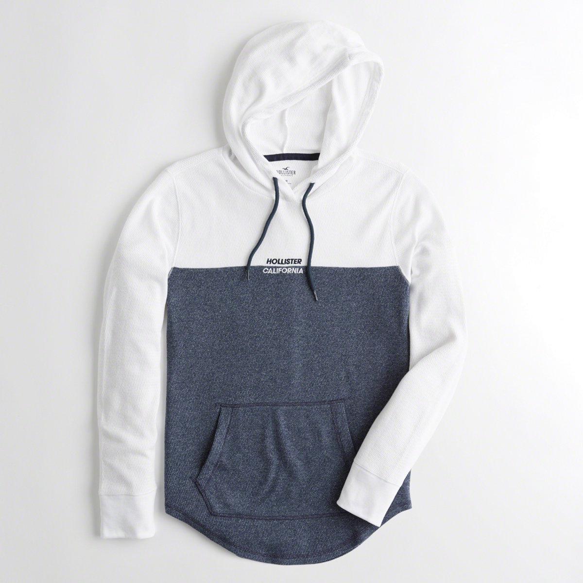 hollister hooded t shirt