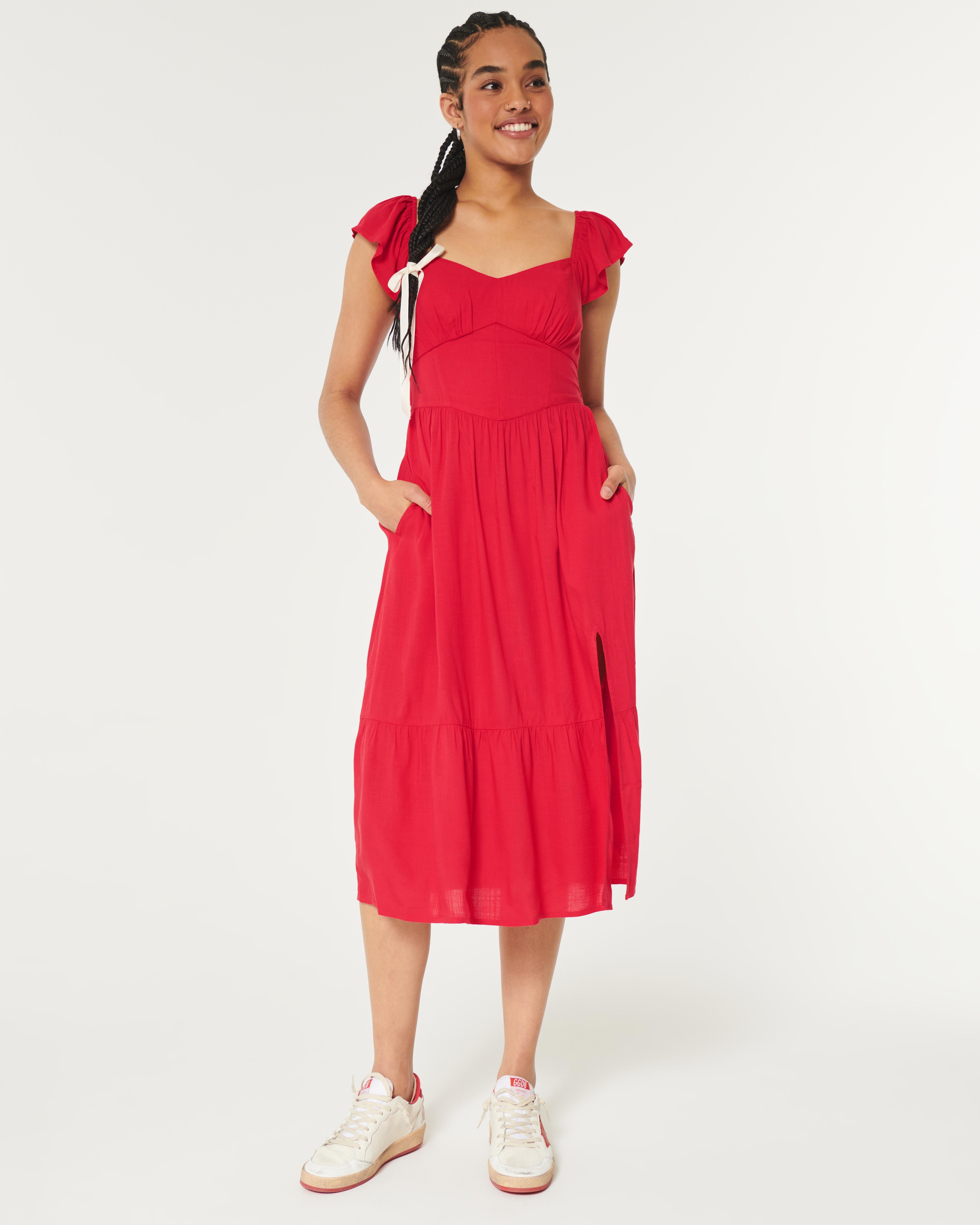 balos chambray midi dress z supply Balos Chambray Midi Dress – GFL BOUTIQUE