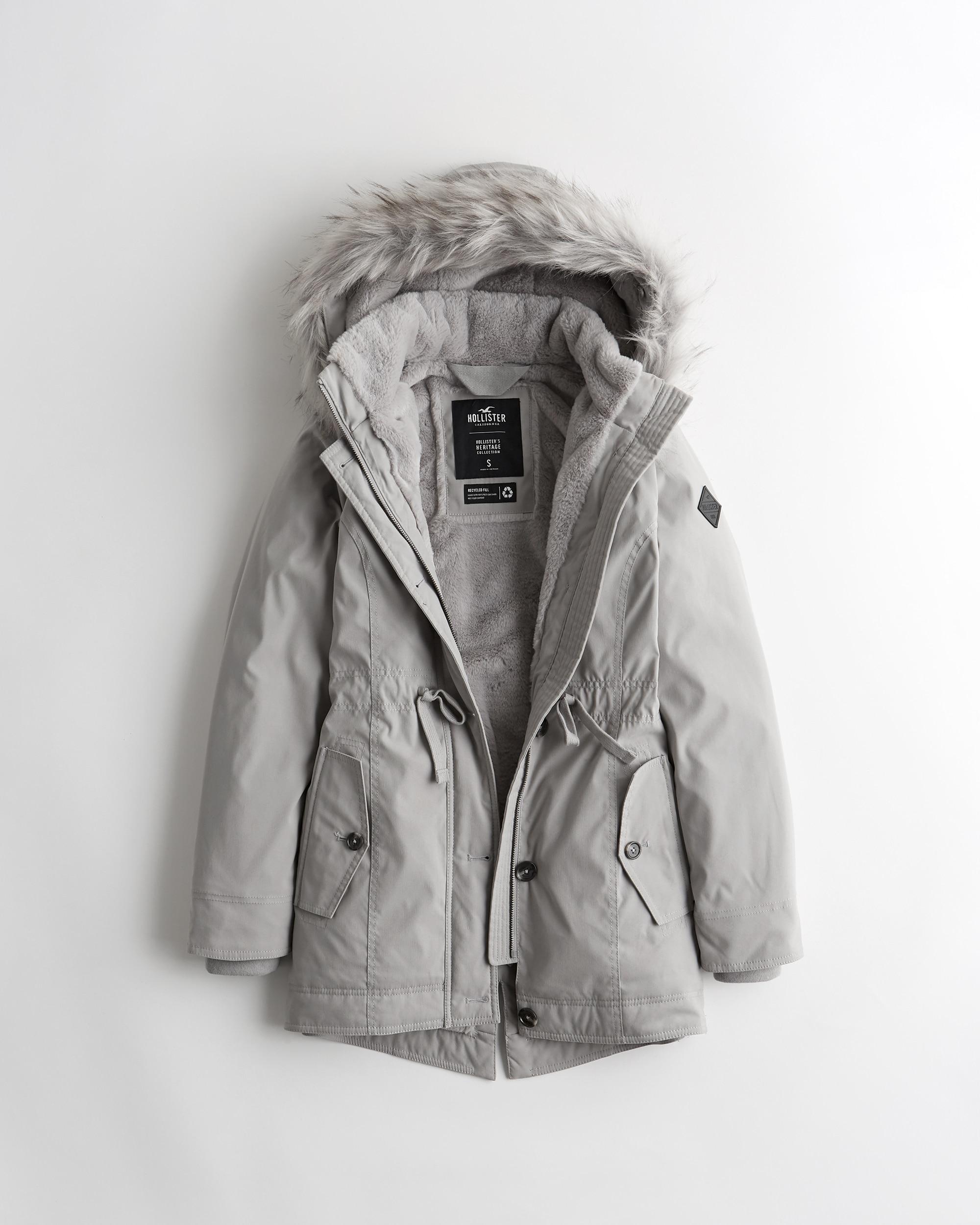 cozy lined parka hollister