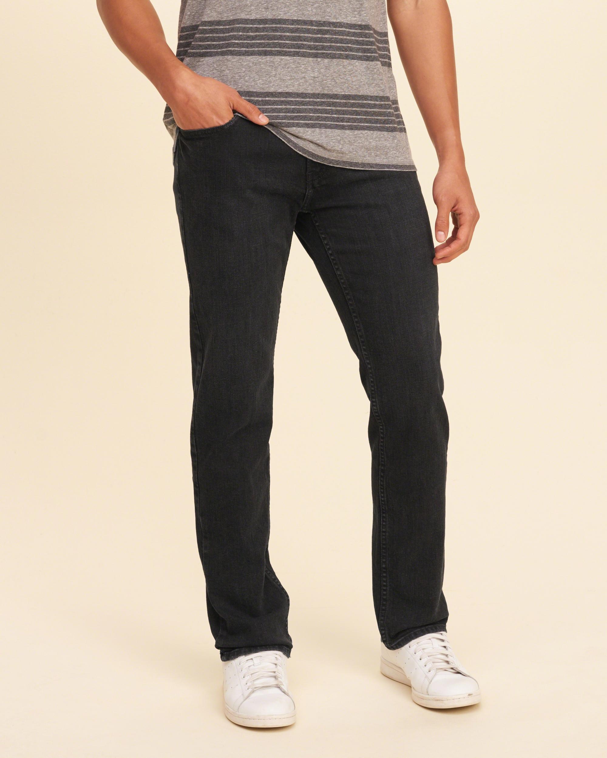 hollister mens slim straight jeans