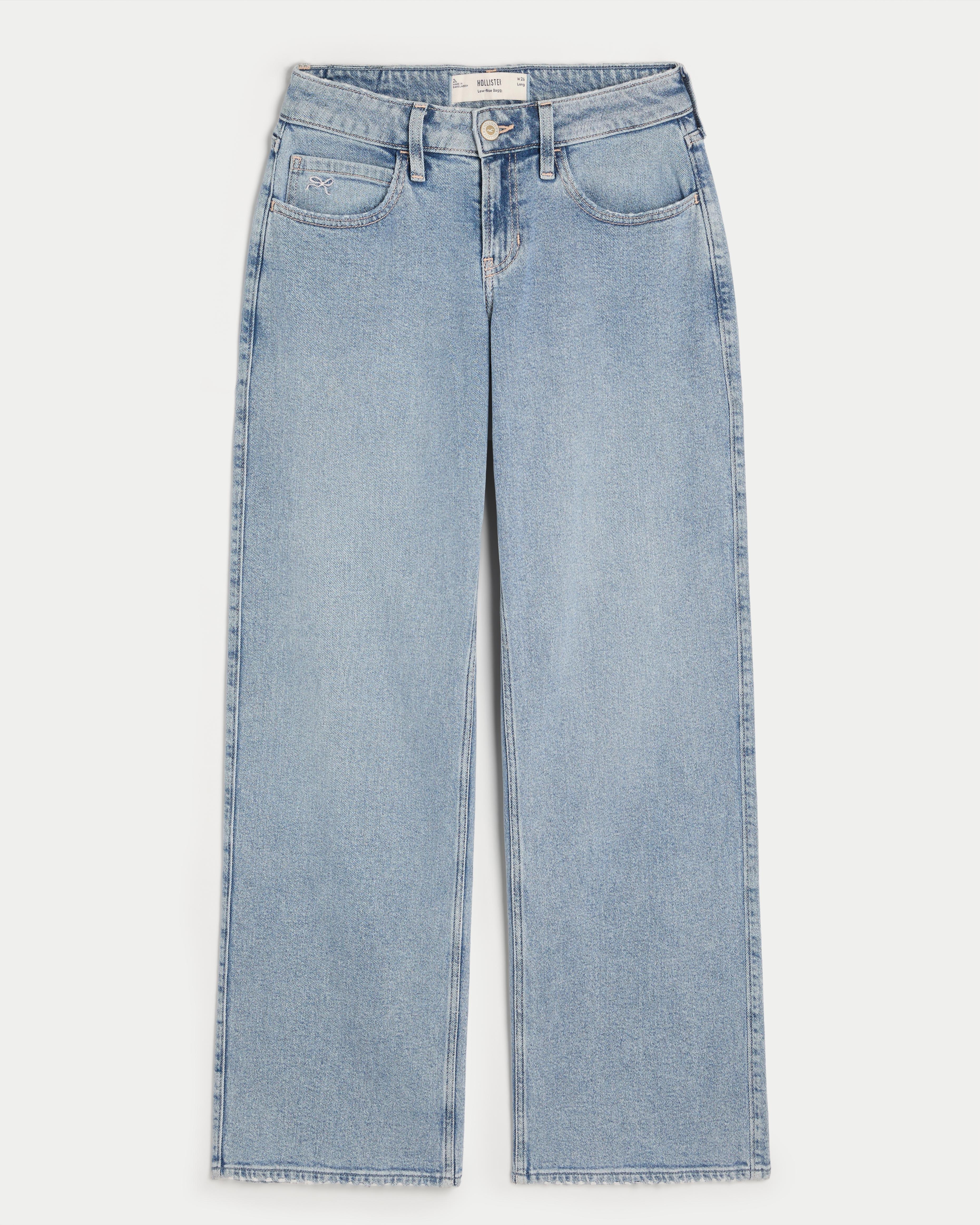 low rise size in hollister jeans