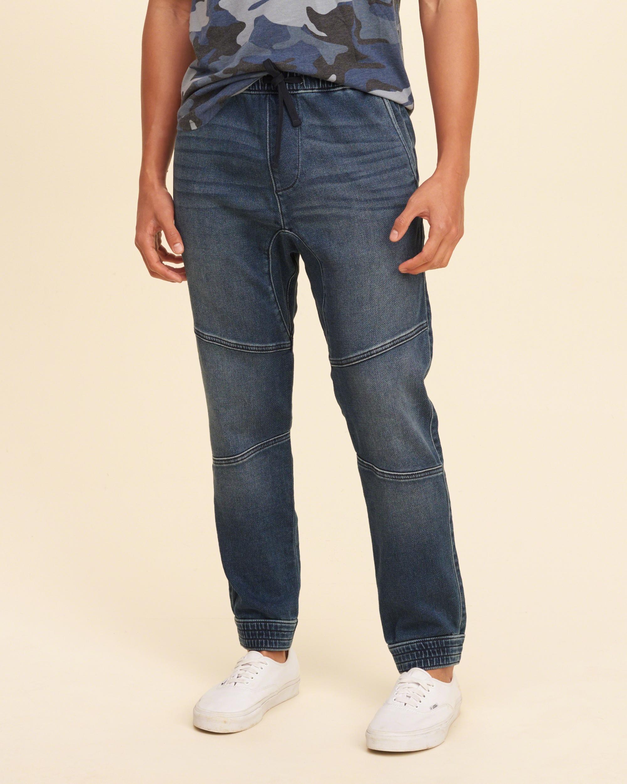 hollister stacked skinny jogger pants