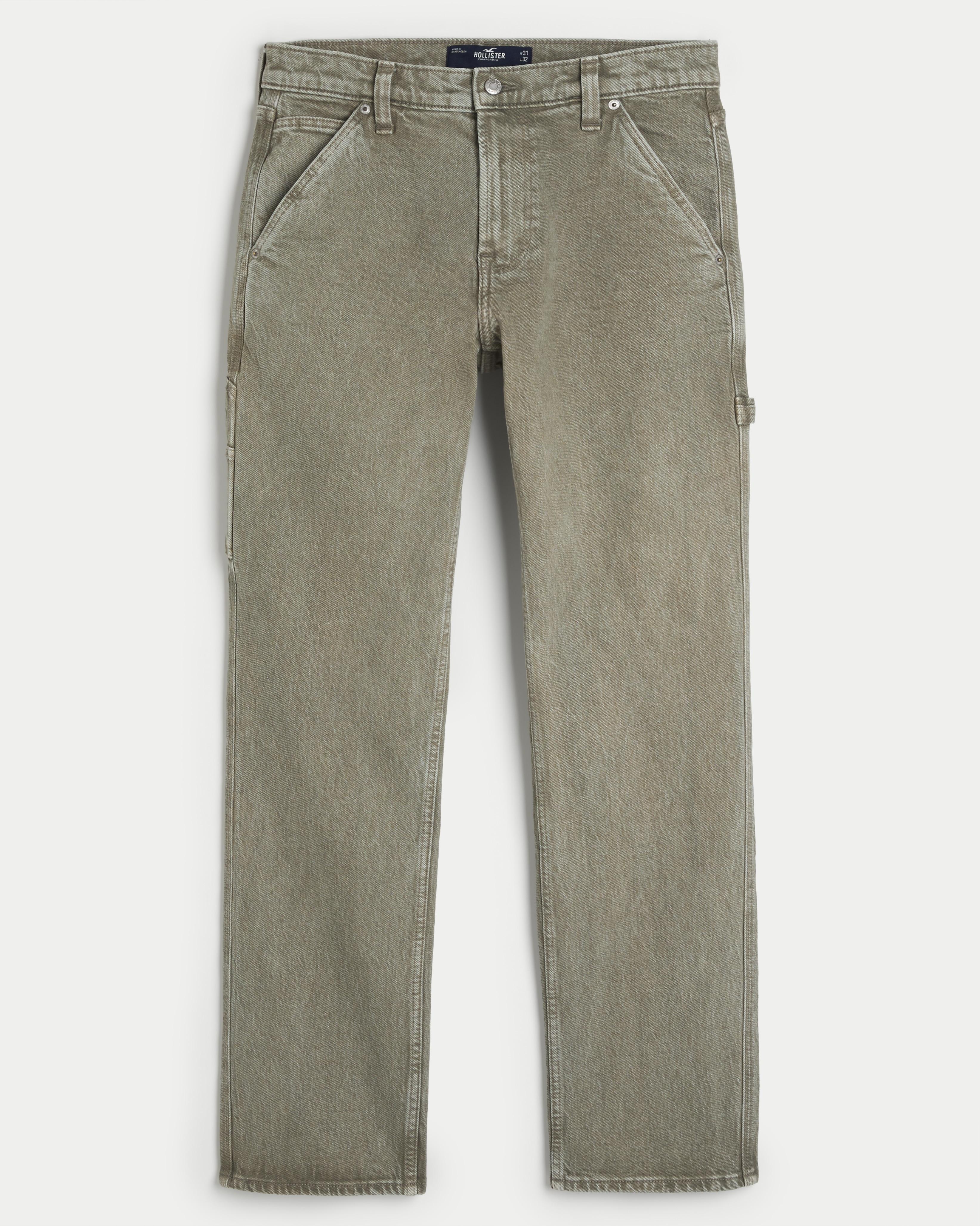 Hollister olive green jeans deals