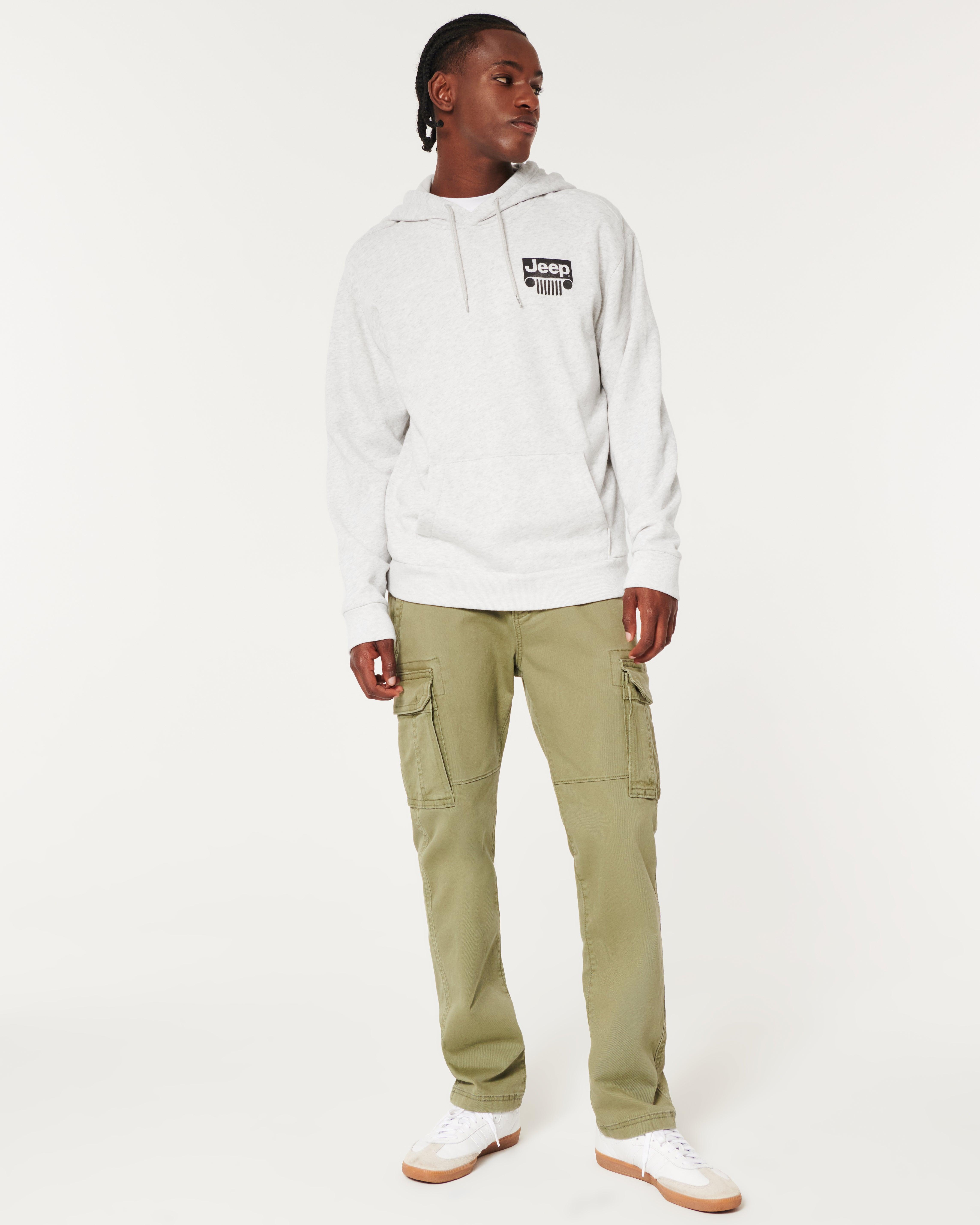 Hollister Relaxed Jeep Graphic Hoodie in Grey for Men | Lyst UK