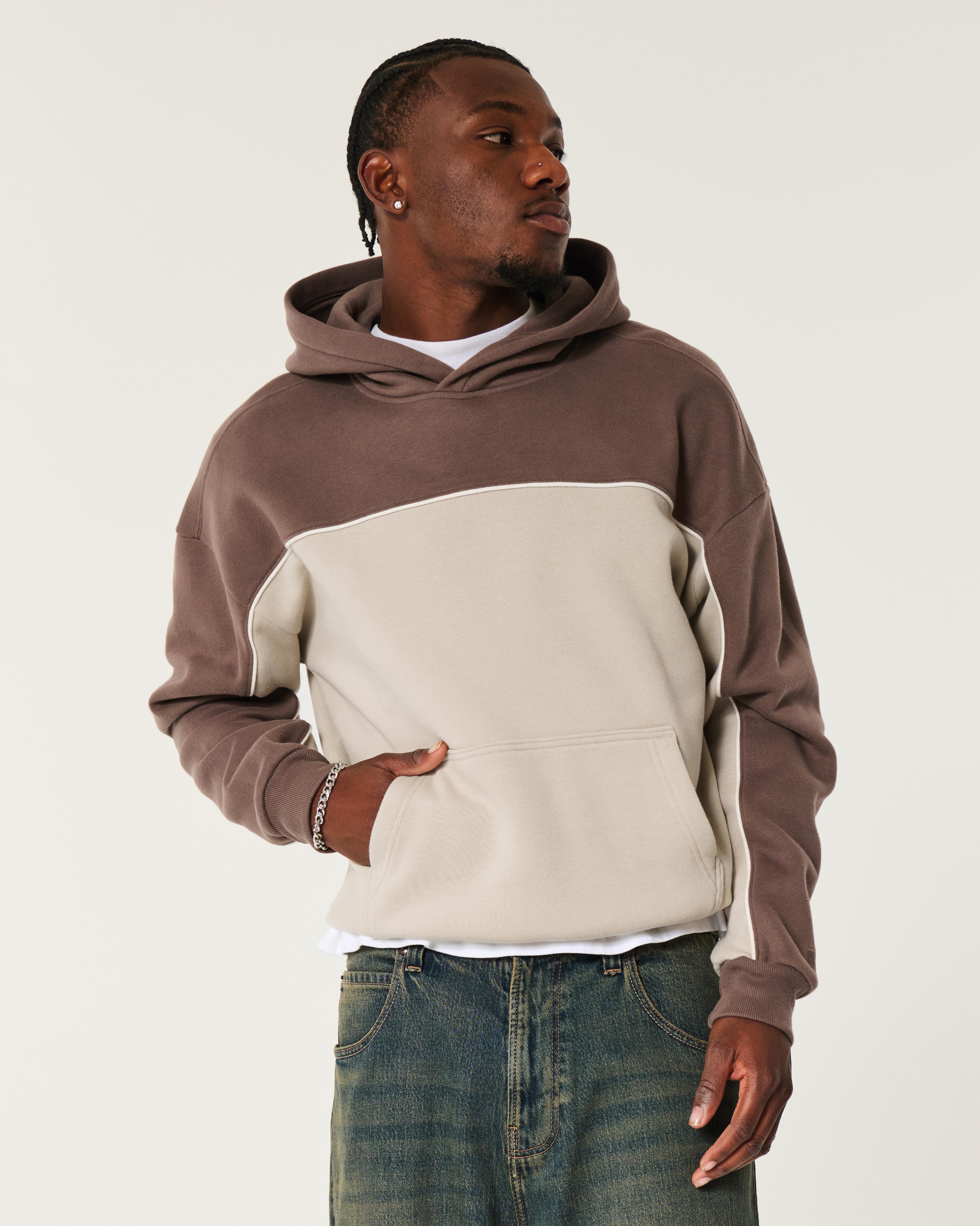 Hollister color block hoodie sale