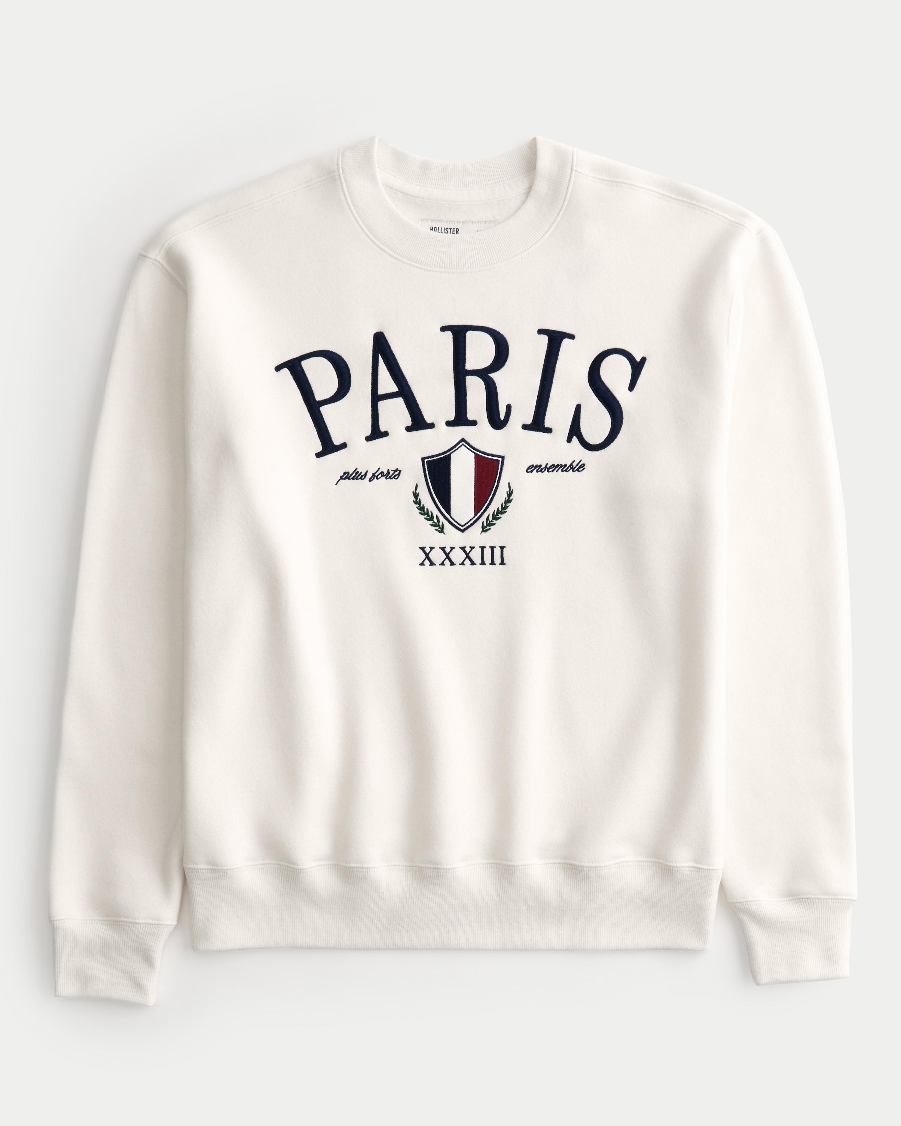 Hollister Lässiges Sweatshirt mit Rundhalsausschnitt und Paris
