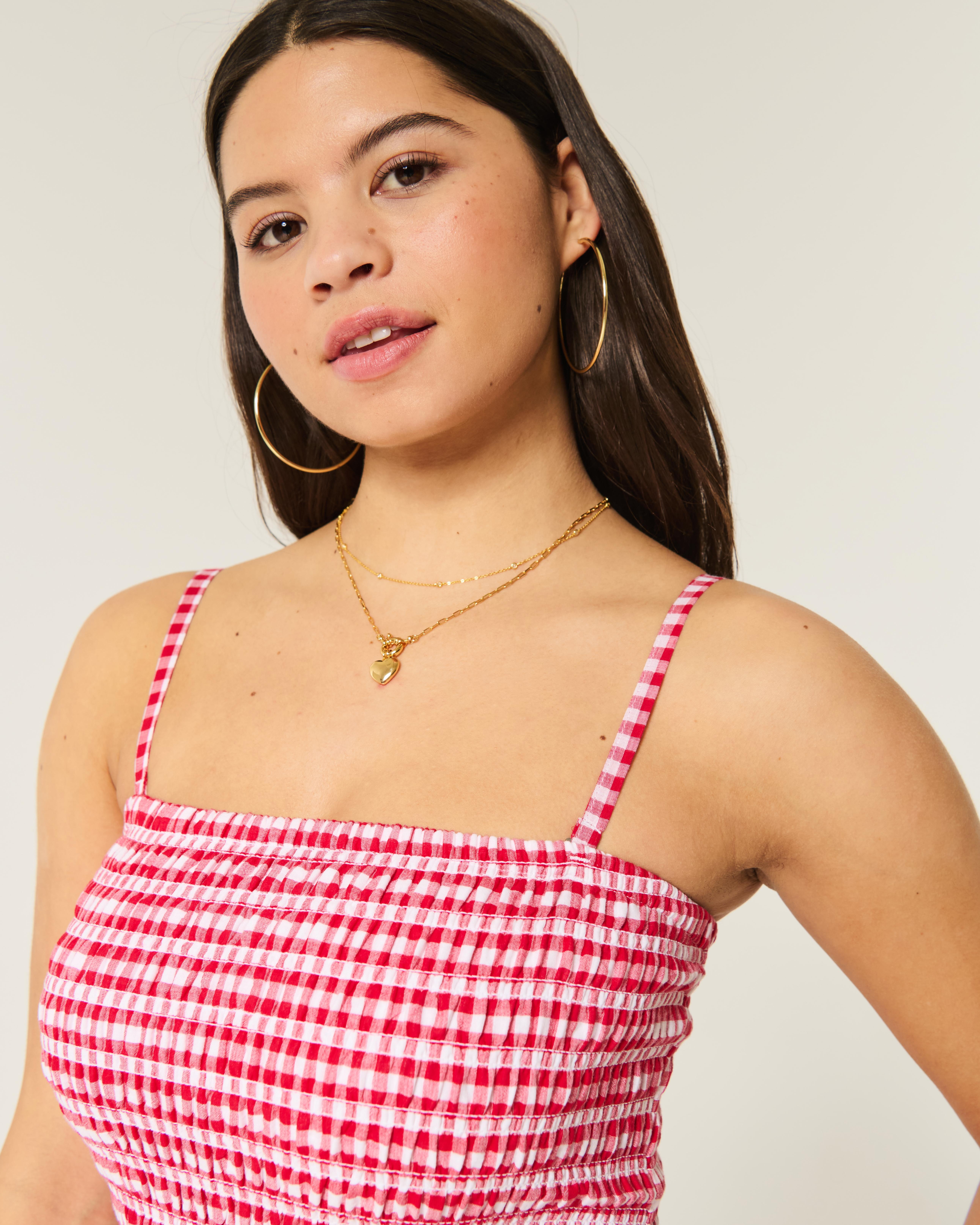 hollister red gingham dress Red Gingham Dress Hollister