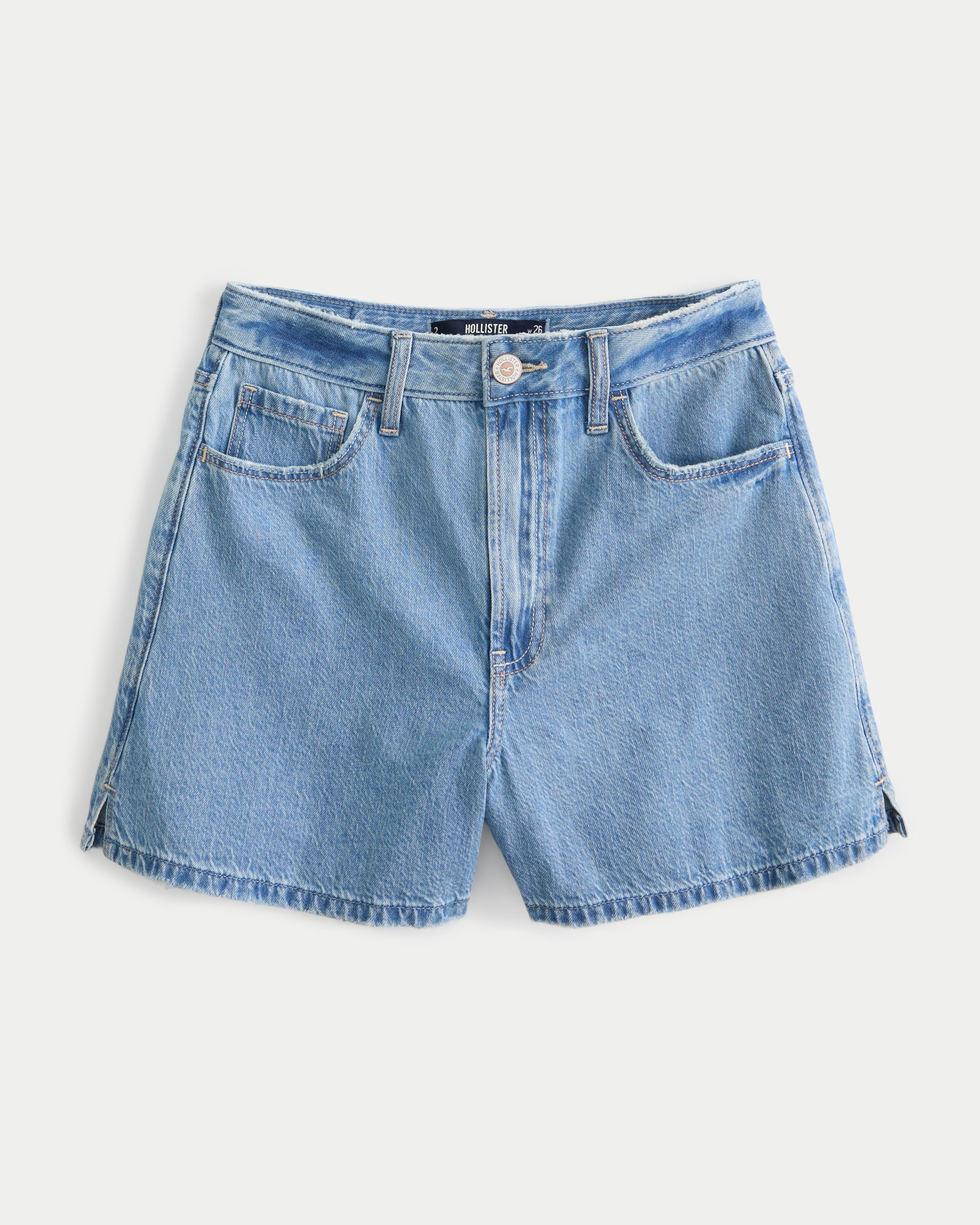 Hollister Ultra High rise Medium Wash Lightweight 90s Denim Mom
