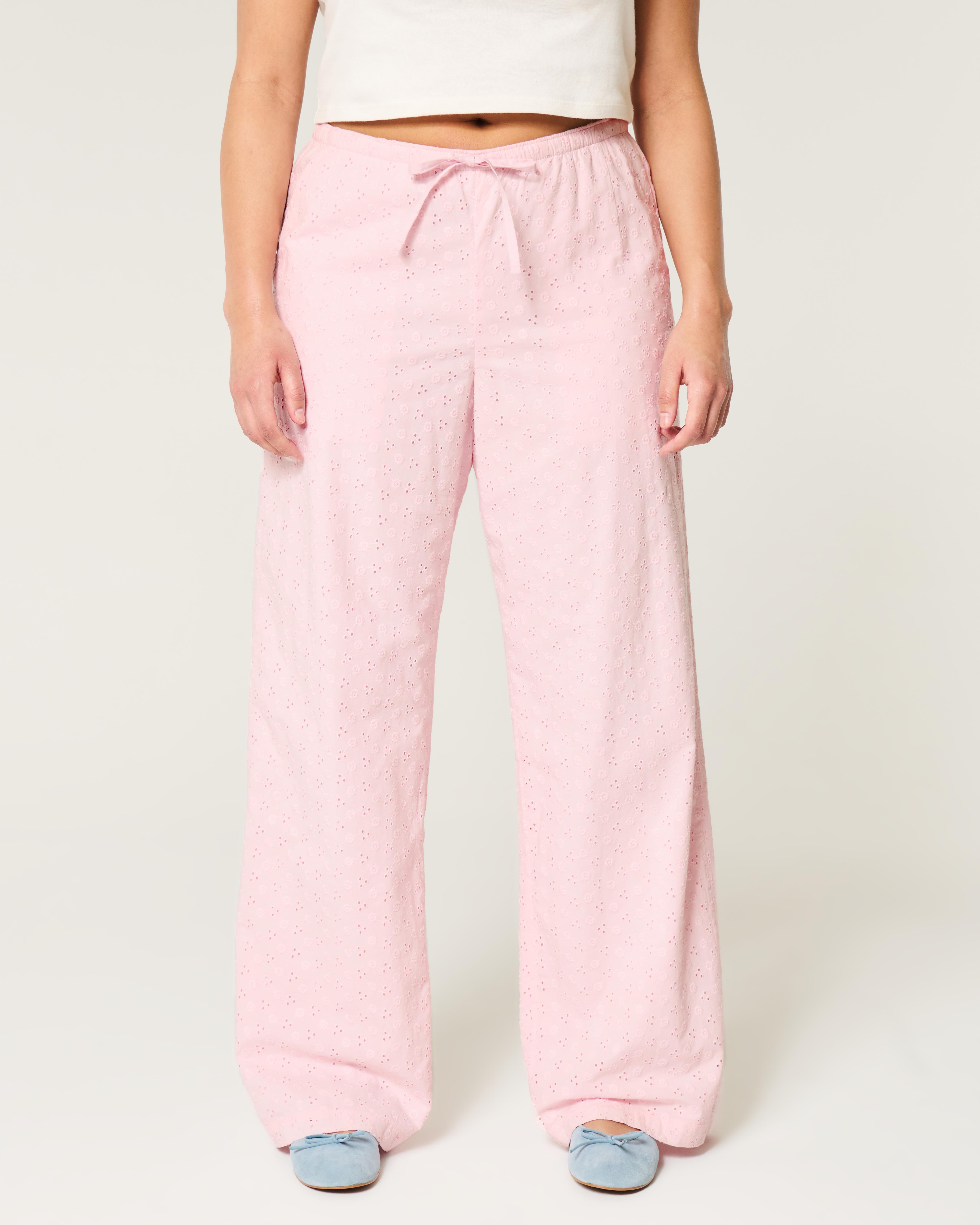 Hollister Eyelet Pull-on Baggy Pants in Pink Lyst UK - Main Image