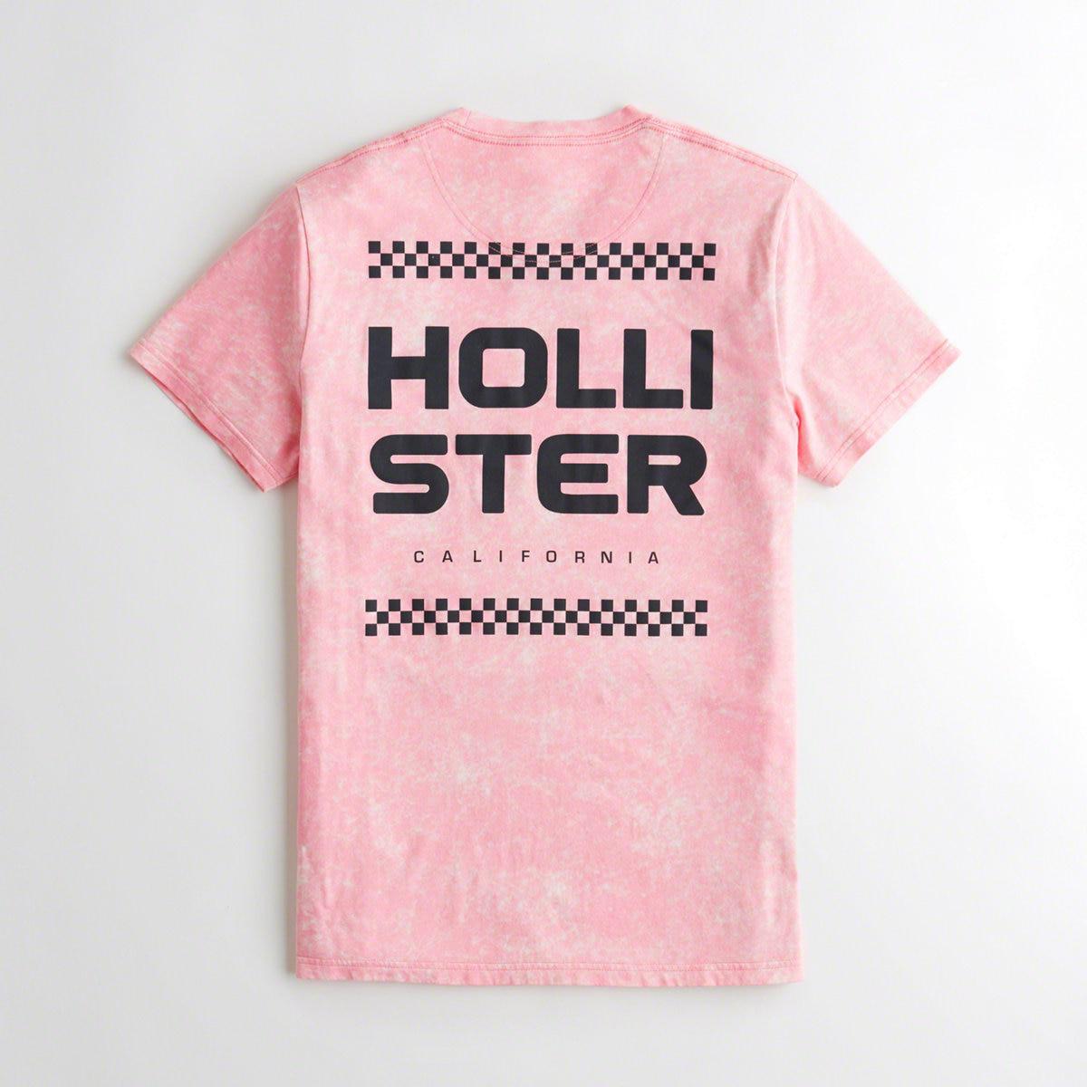 hollister pink tie dye shirt