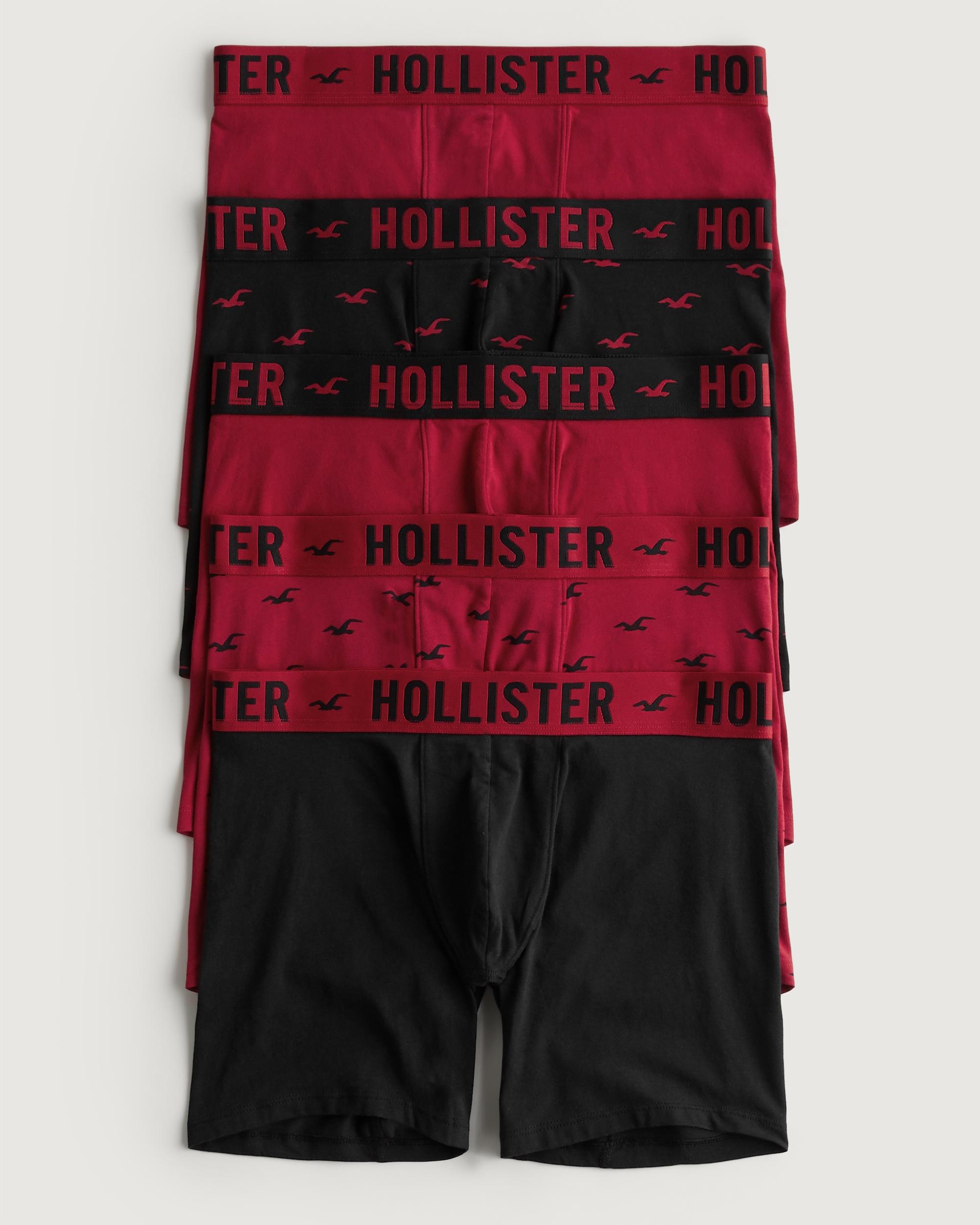 Hollister Longer length Boxer Brief 5 pack in Red for Men Lyst UK