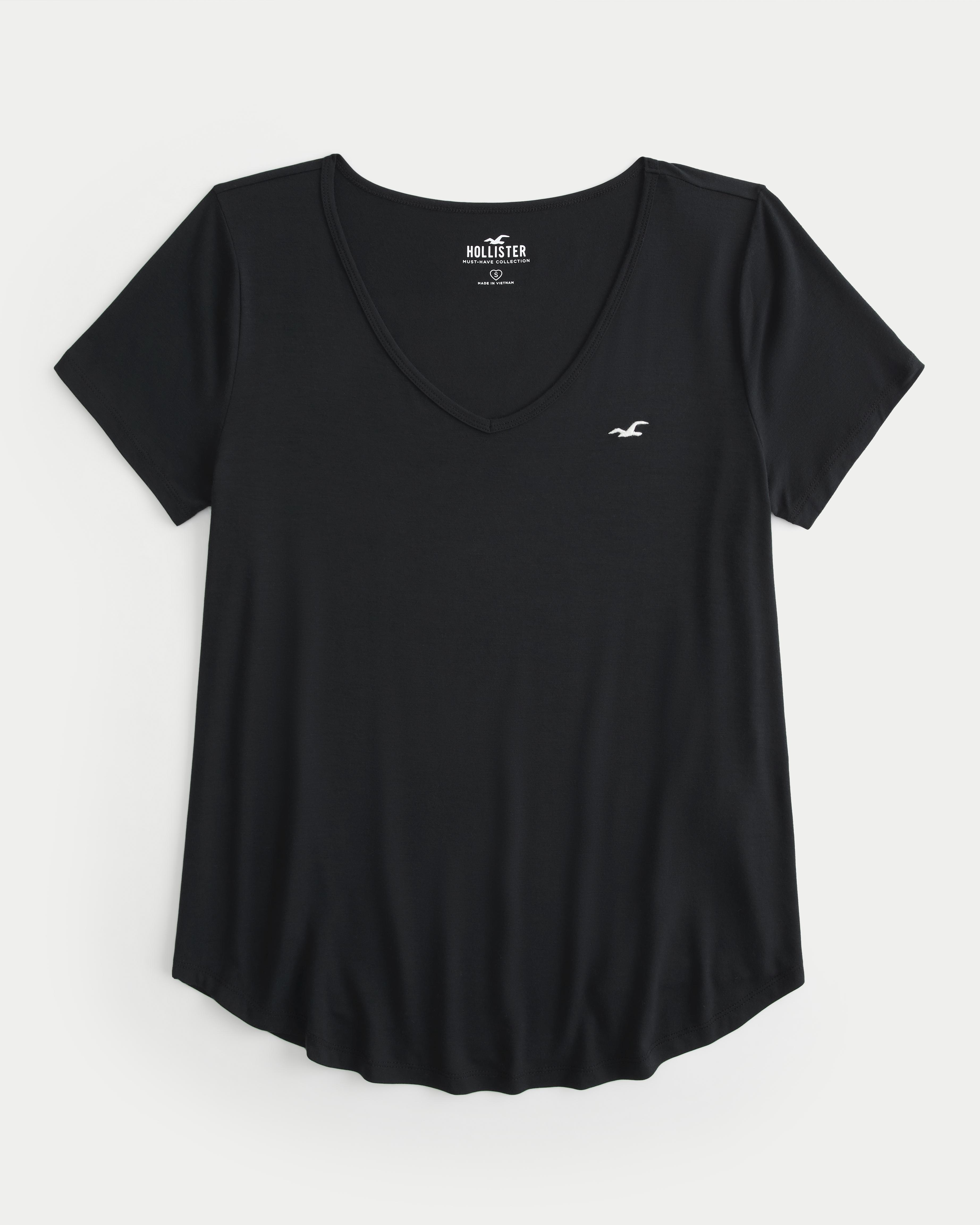 V Neck Hollister T Shirts Women's Sale Hollister Easy V-neck