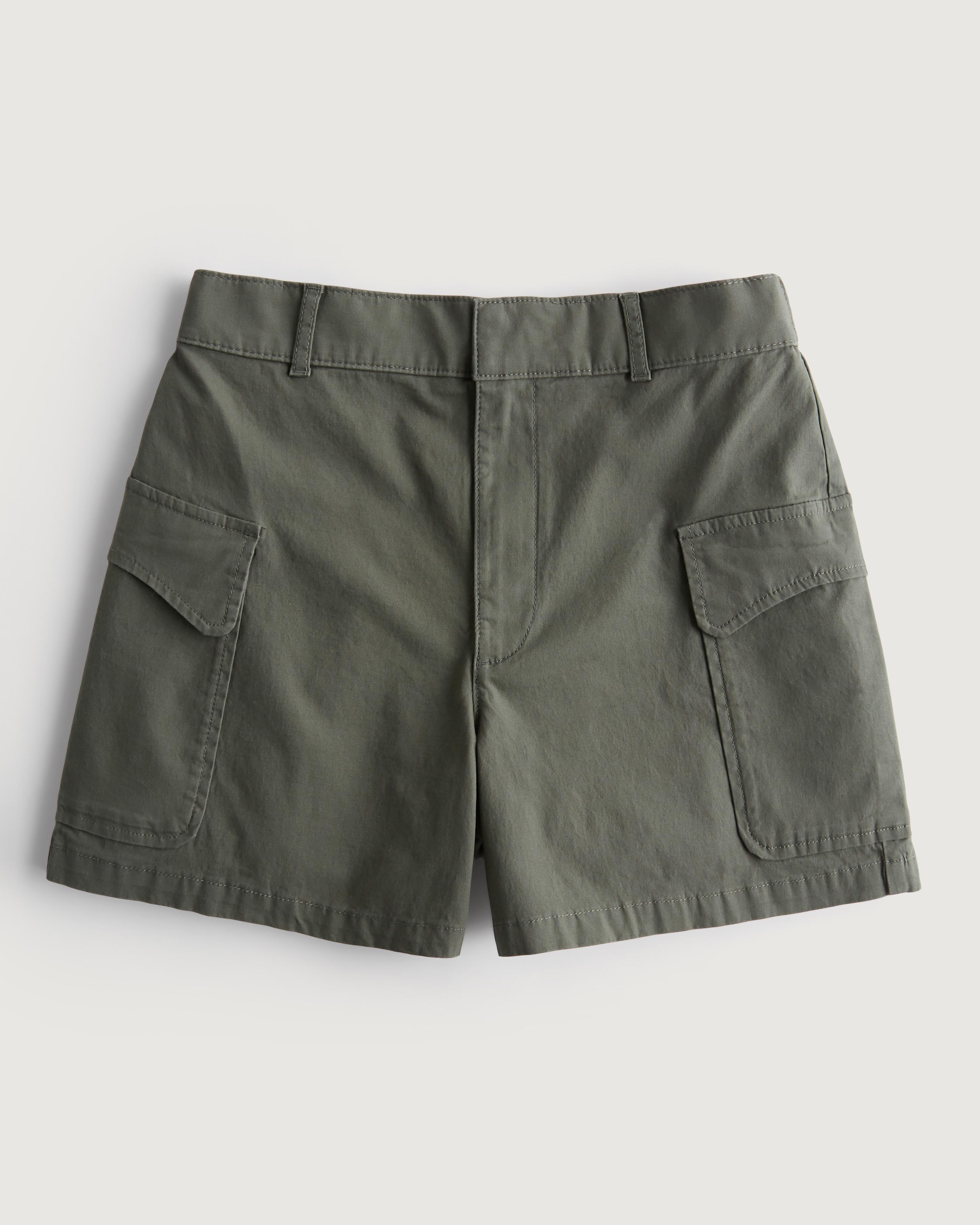 Hollister Social Tourist Ultra High-rise Twill Cargo Shorts 5" in Green |  Lyst UK