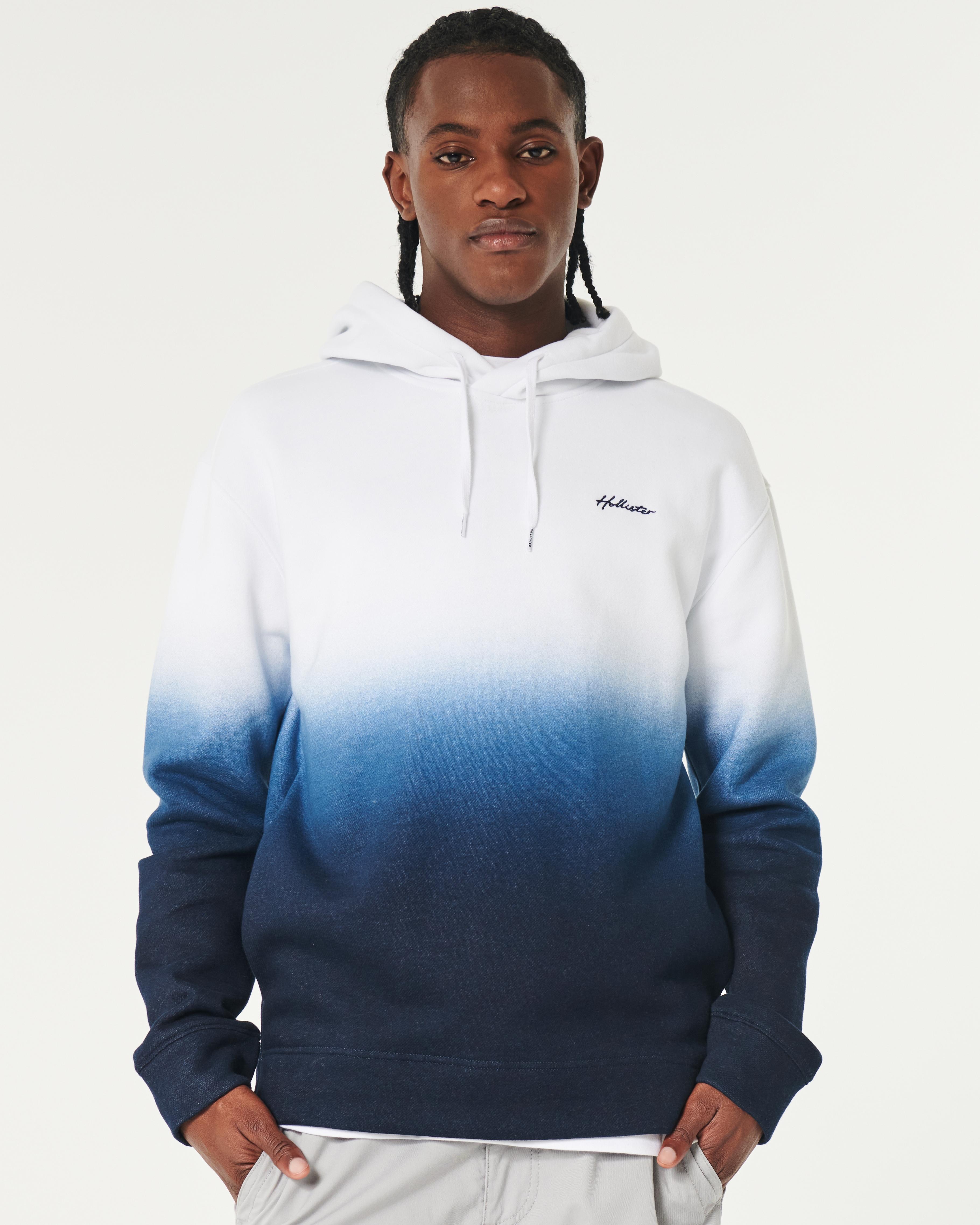 Hollister blue ombre hoodie hotsell