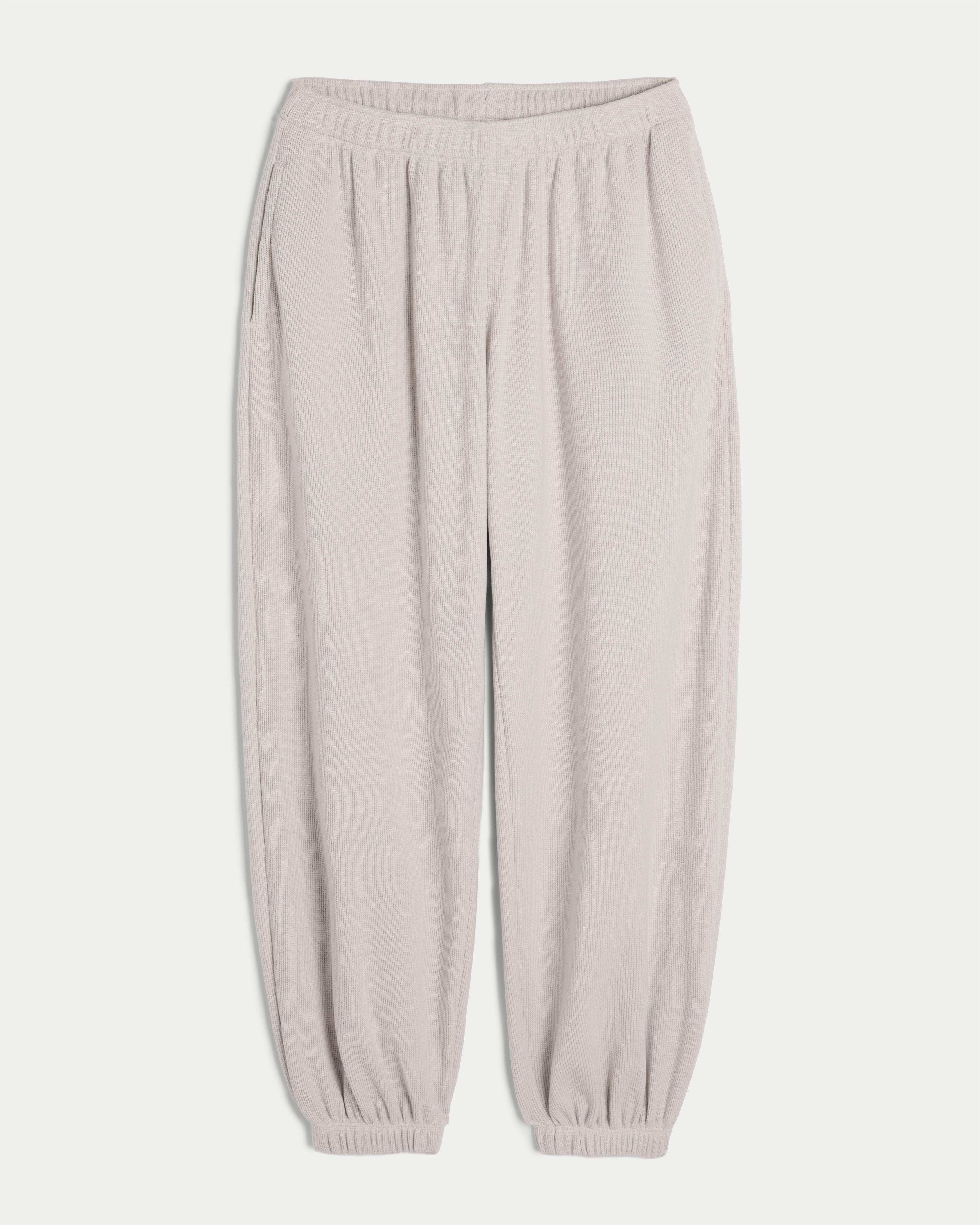 Hollister Gilly Hicks Cozy Waffle Baggy Joggers in Natural Lyst UK
