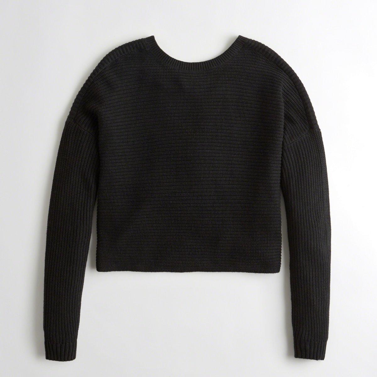 hollister black sweater