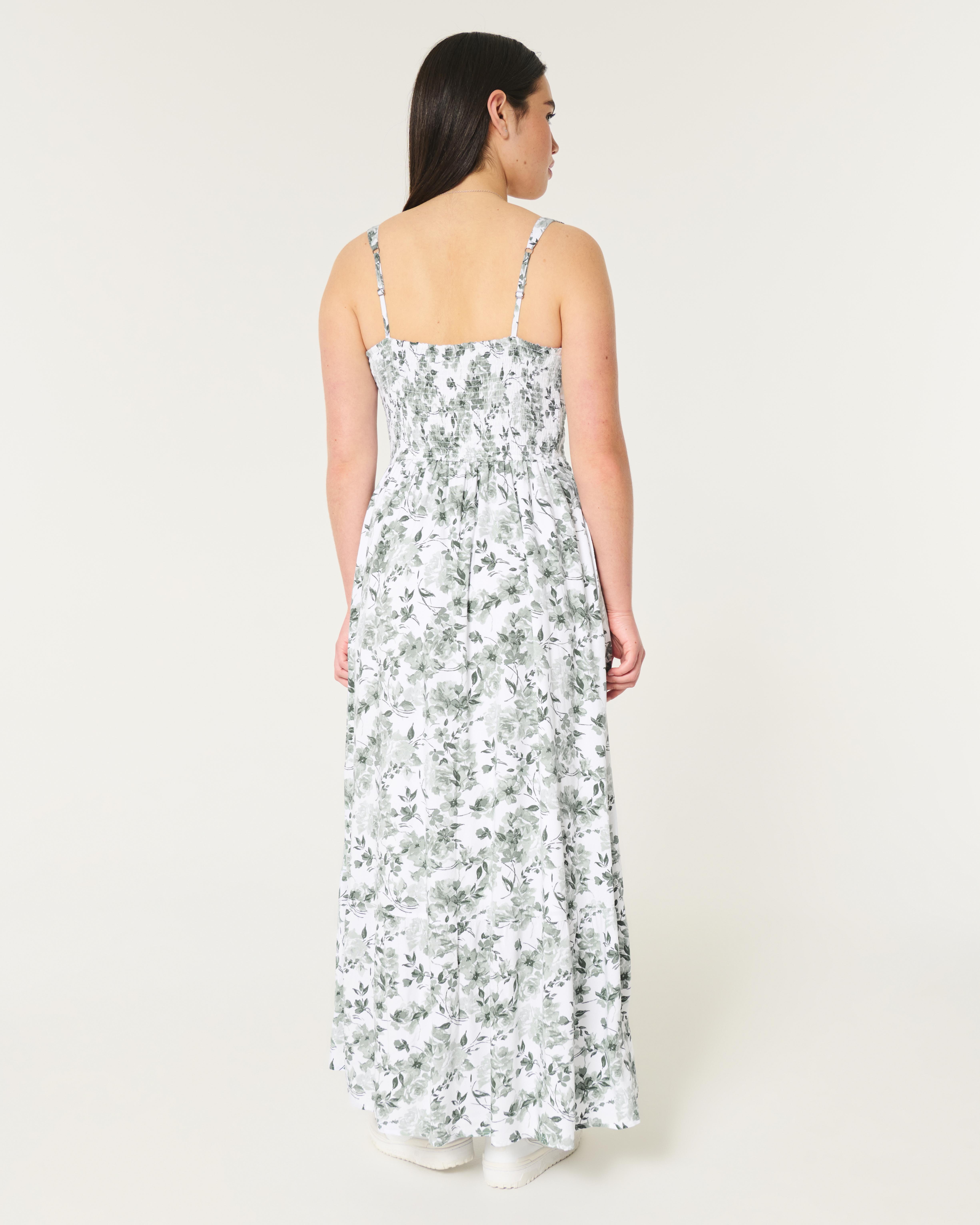 Hollister Hollister Sofia Side-smocked Maxi Dress in White | Lyst UK Hollister Hollister Sofia Side-smocked Maxi Dress in White | Lyst UK
