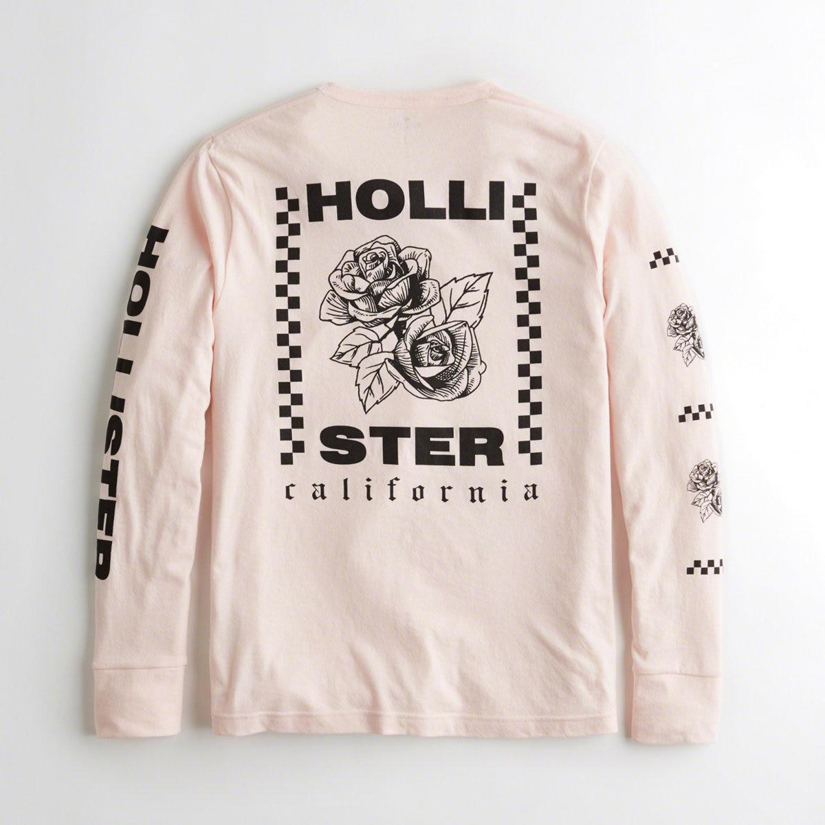 pink hollister shirt guys