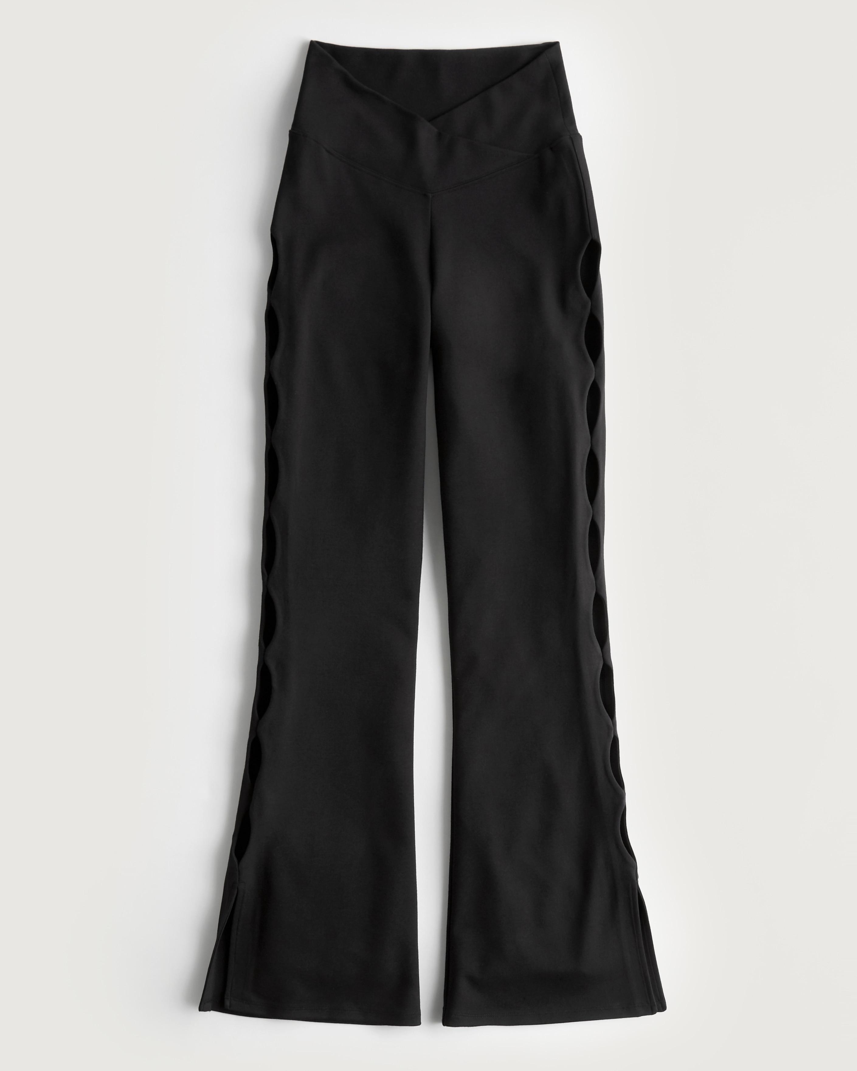 Hollister Social Tourist Ultra High-rise Knit Cutout Flare Pants in ...