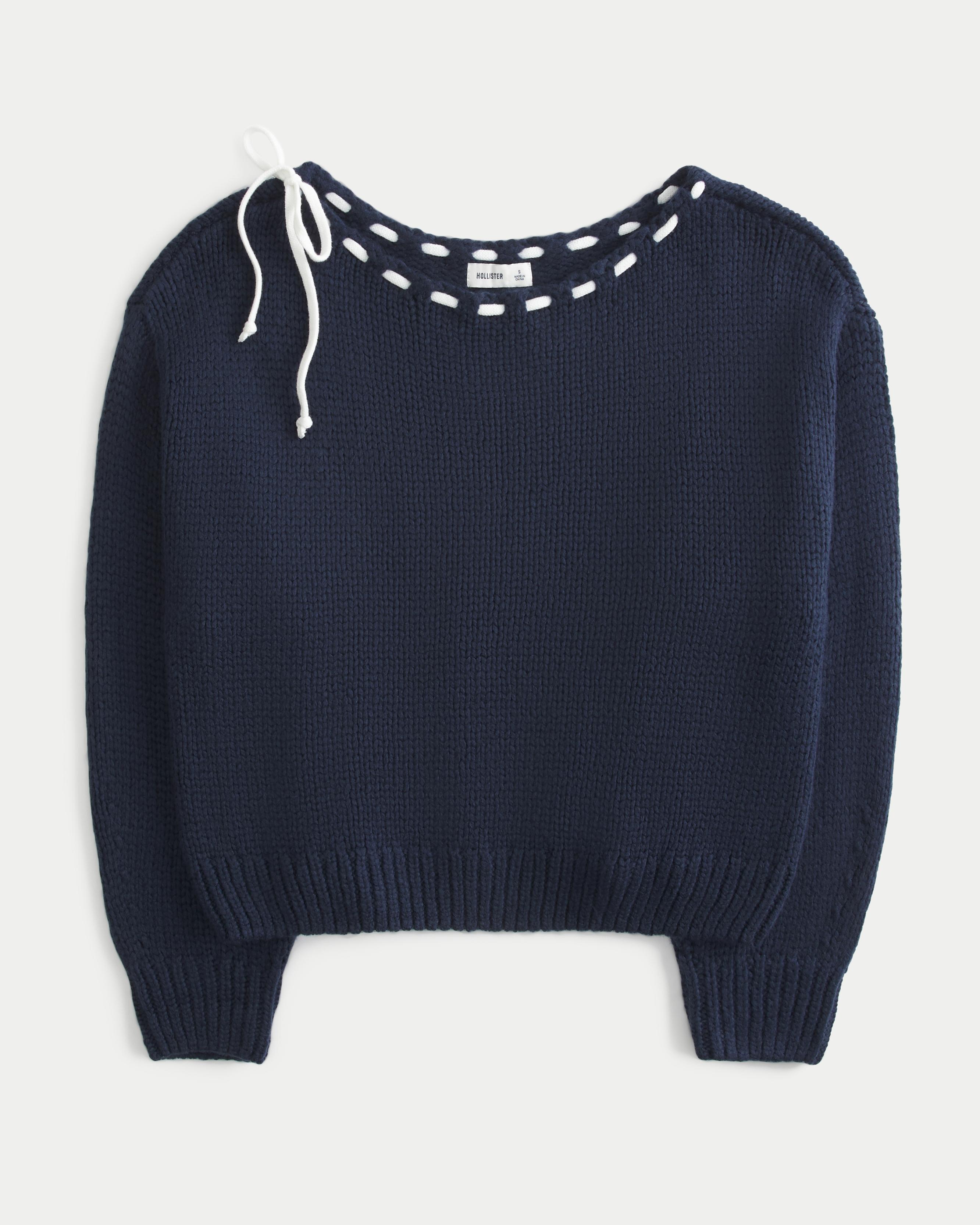Hollister Easy Off-the-shoulder Sweater in Blue Lyst UK
