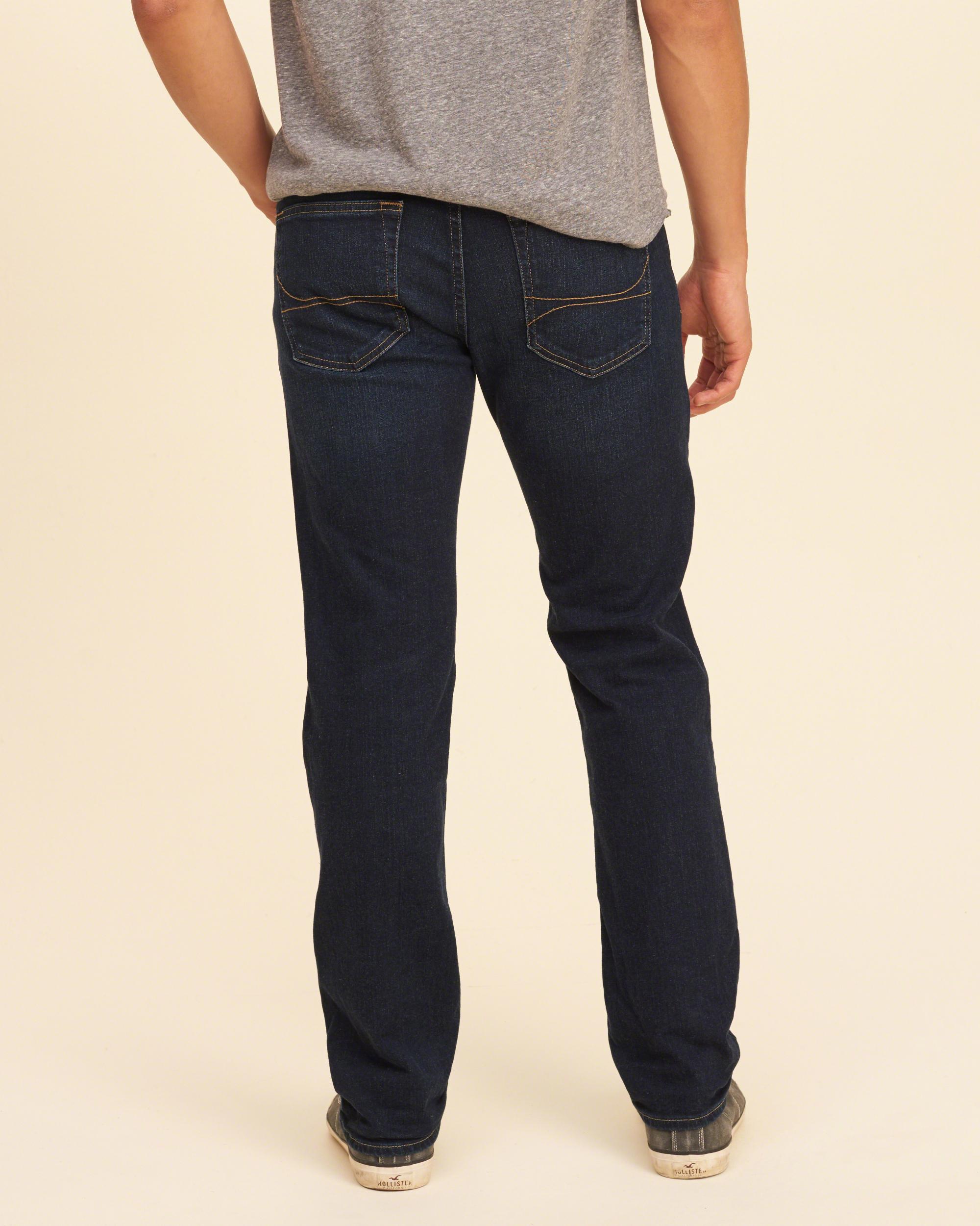 hollister mens slim straight jeans