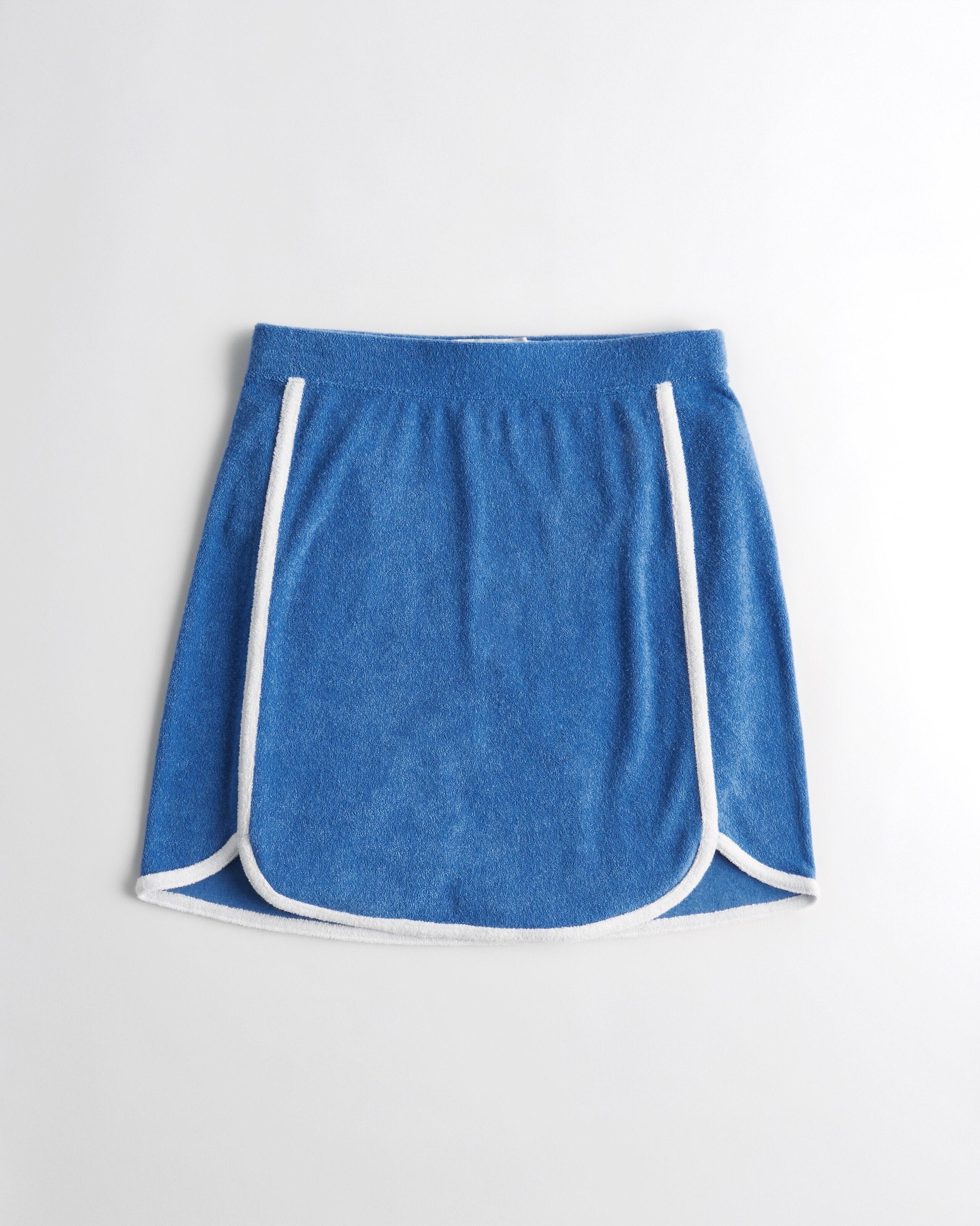 Hollister Ultra Highrise Terry Mini Skirt in Blue Lyst UK