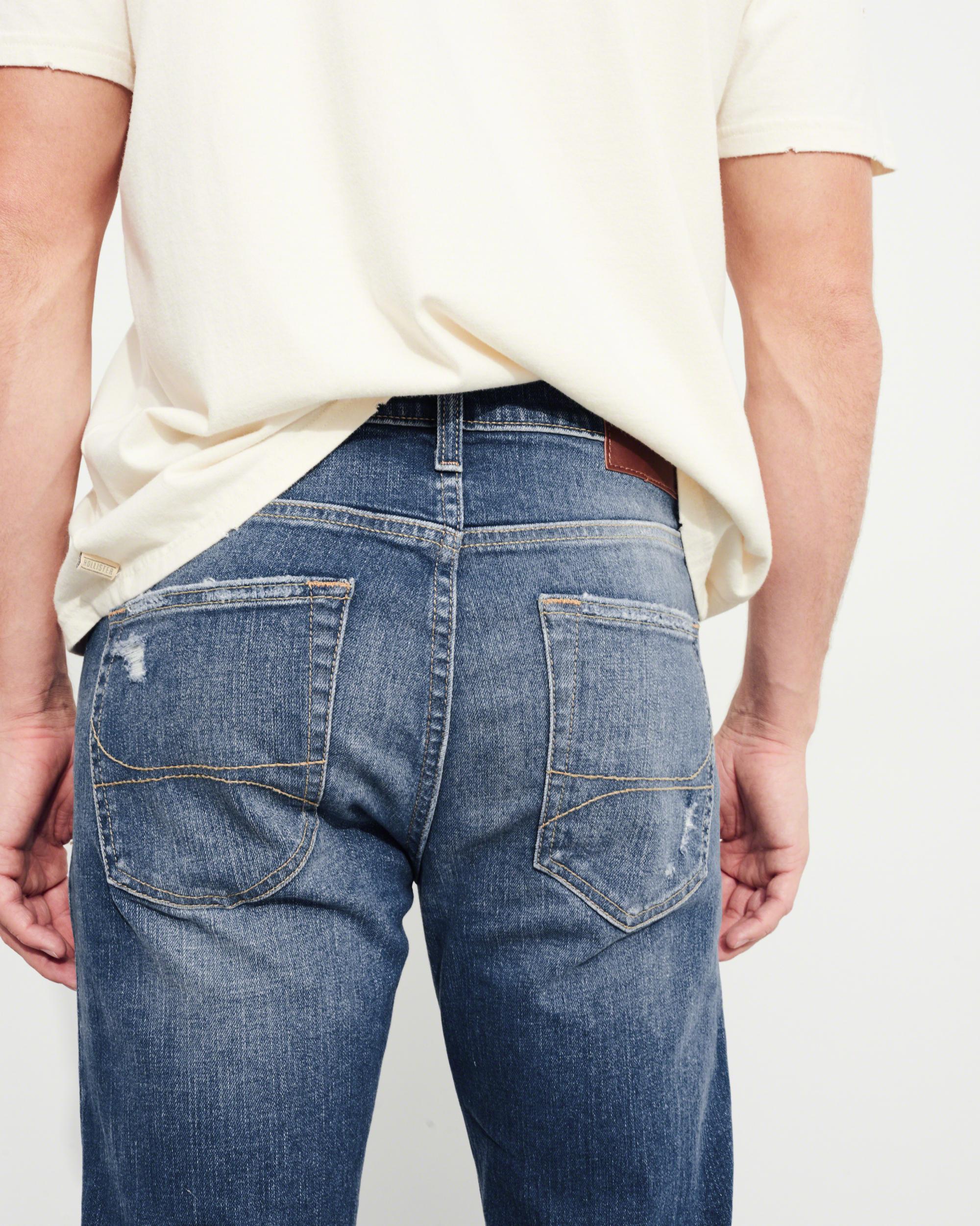 Lyst - Hollister Skinny Jeans in Blue for Men