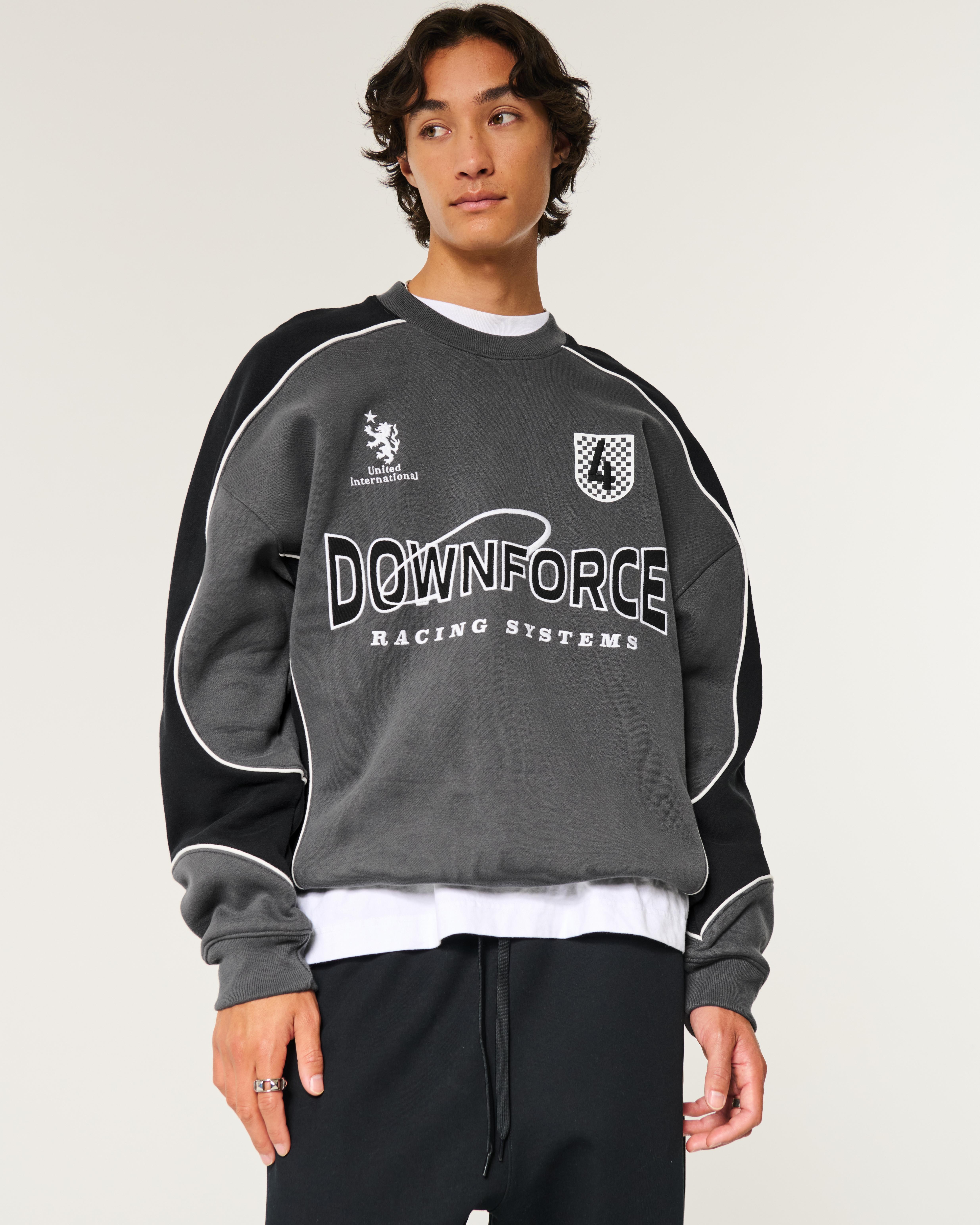 Hollister Baggy Sweatshirt mit Rundhalsausschnitt und Downforce