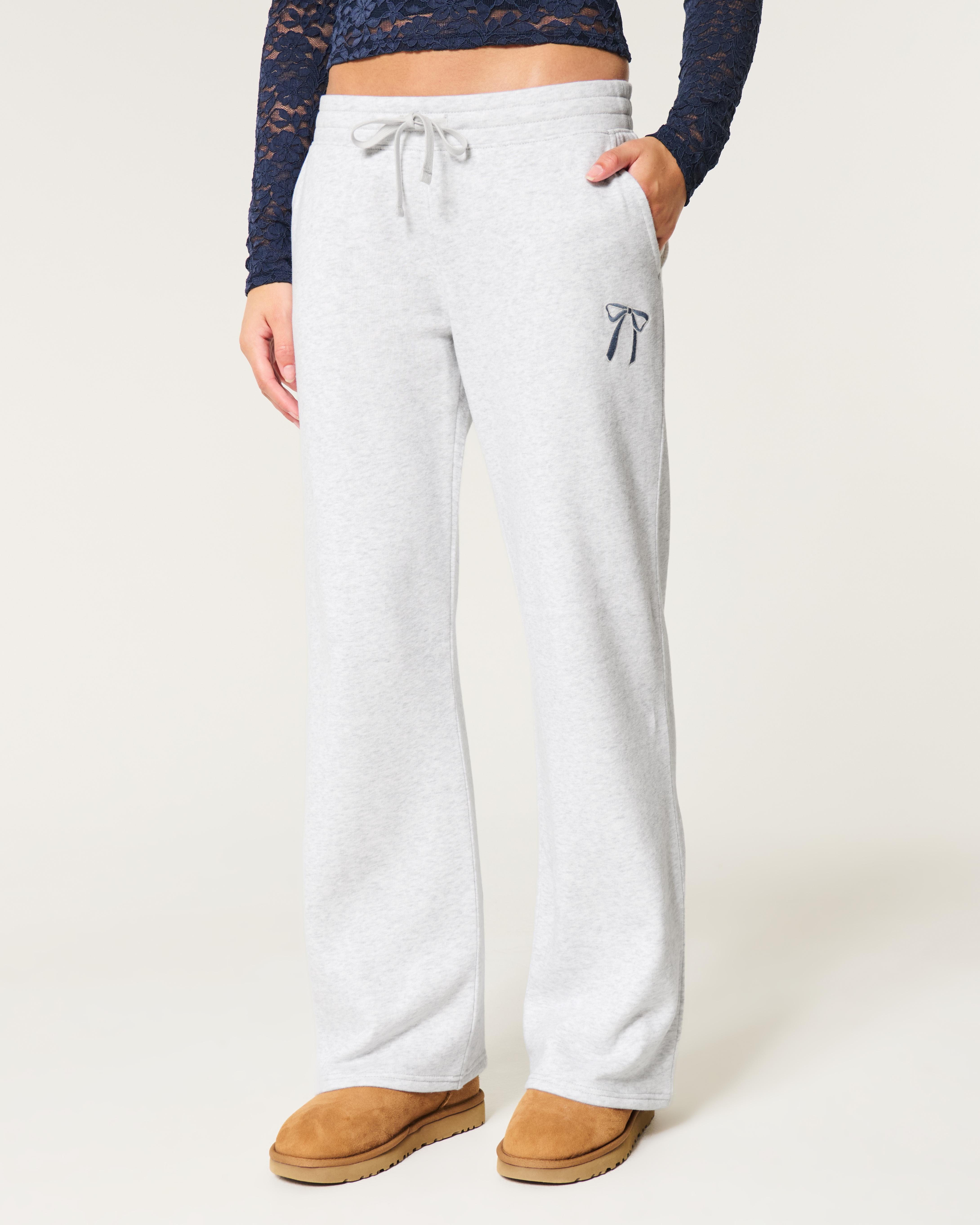 Hollister Bow Graphic Straight Sweatpants in White Lyst UK