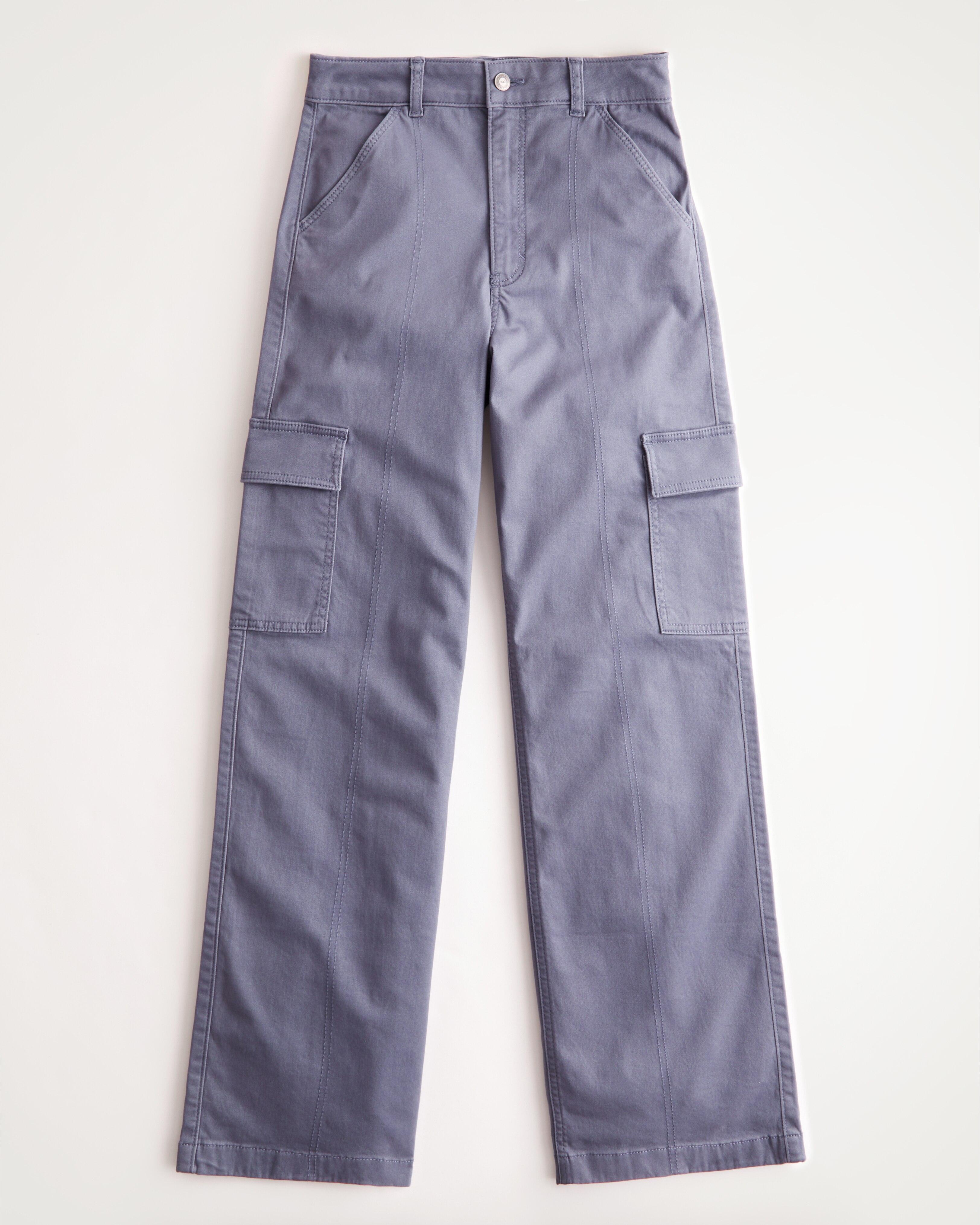 Hollister Ultra Highrise Y2k Baggy Cargo Pants in Blue Lyst UK