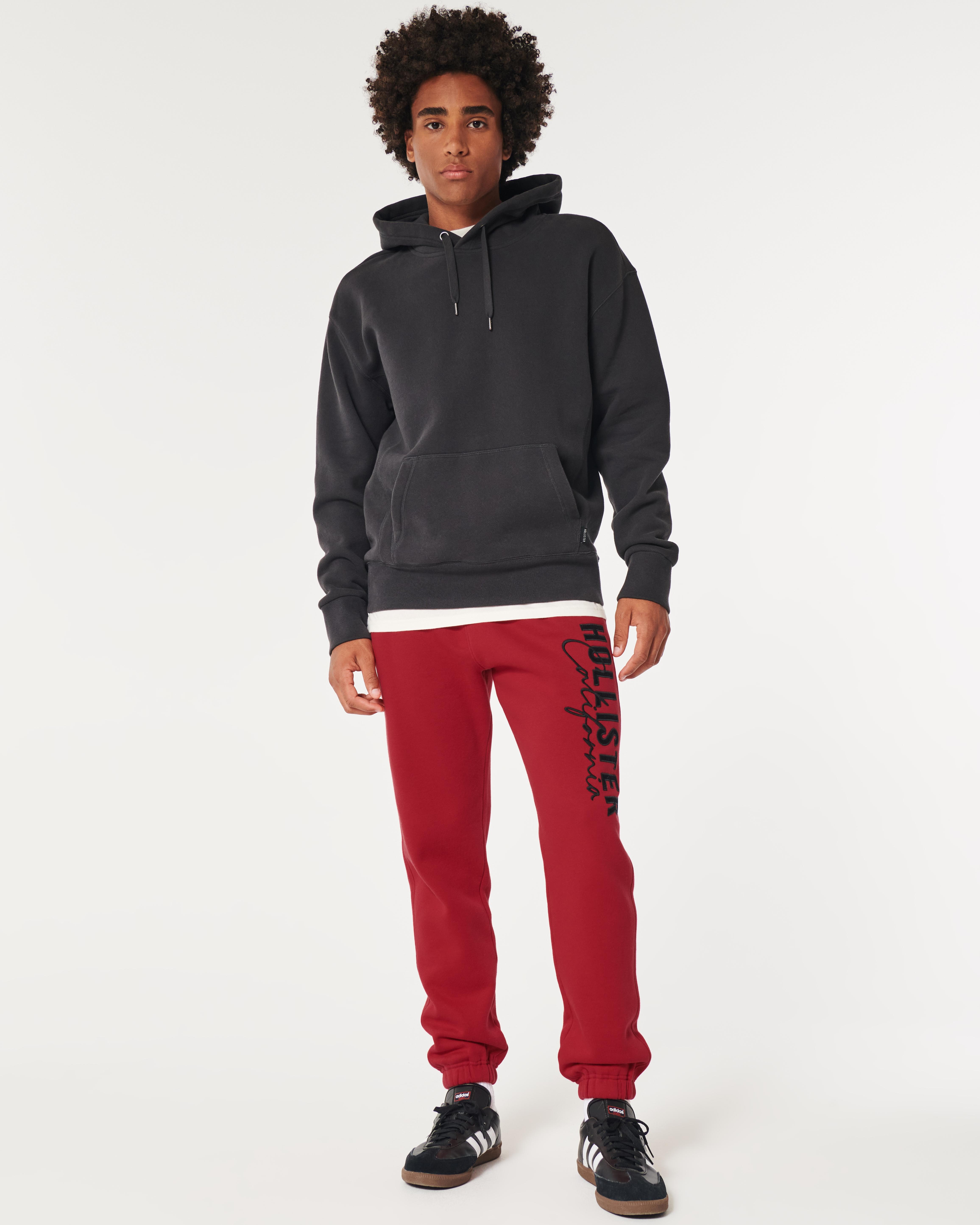 Hollister mid rise fleece joggers best sale