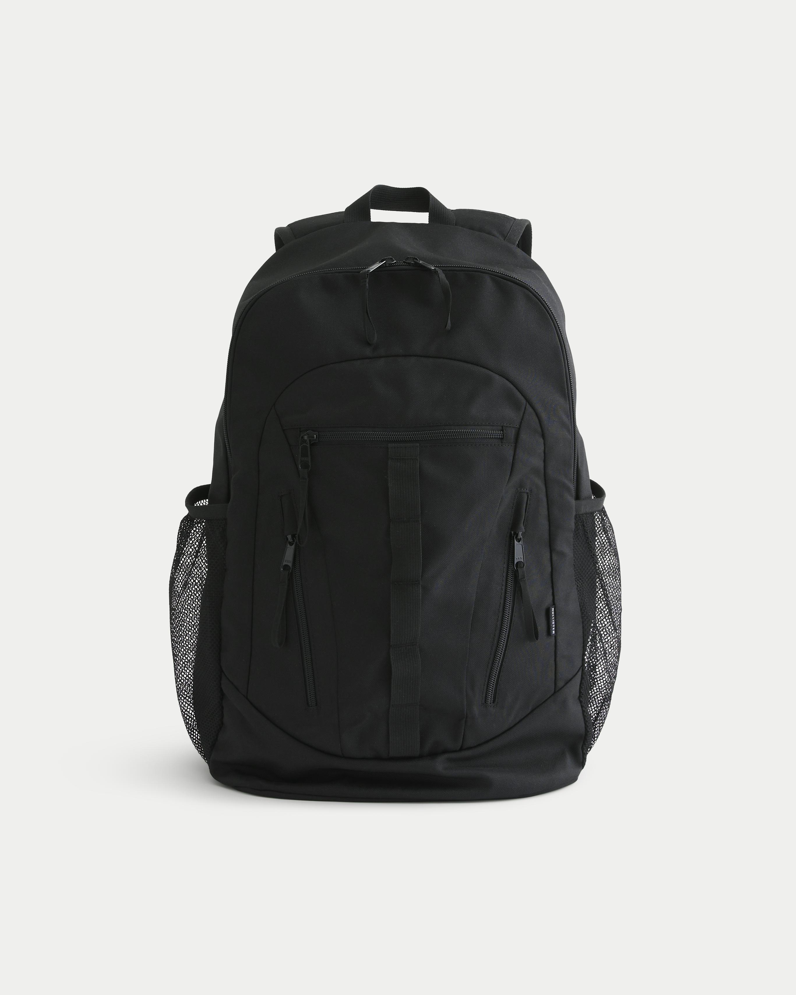 Black hollister backpack deals