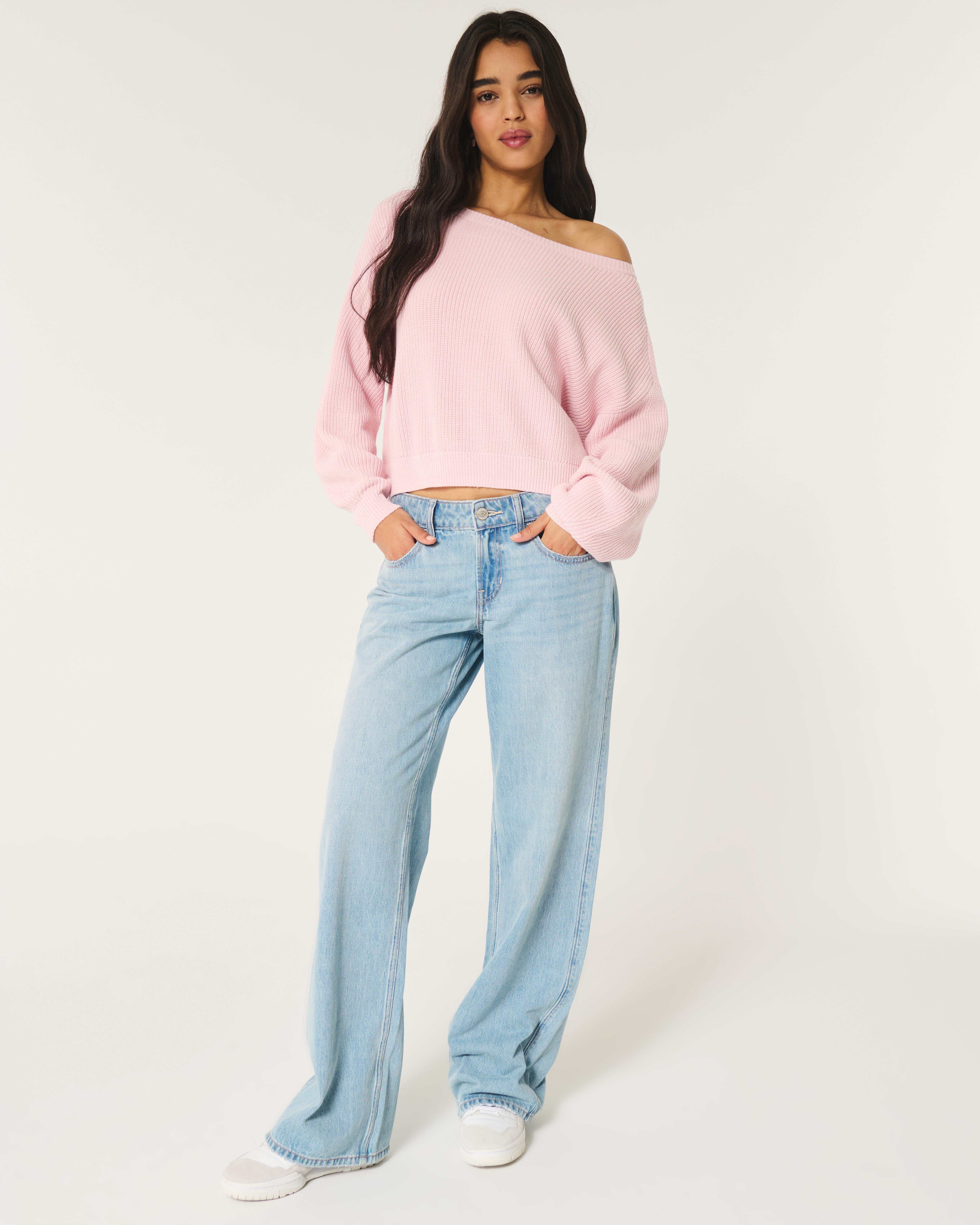 Hollister off the shoulder jumper sale