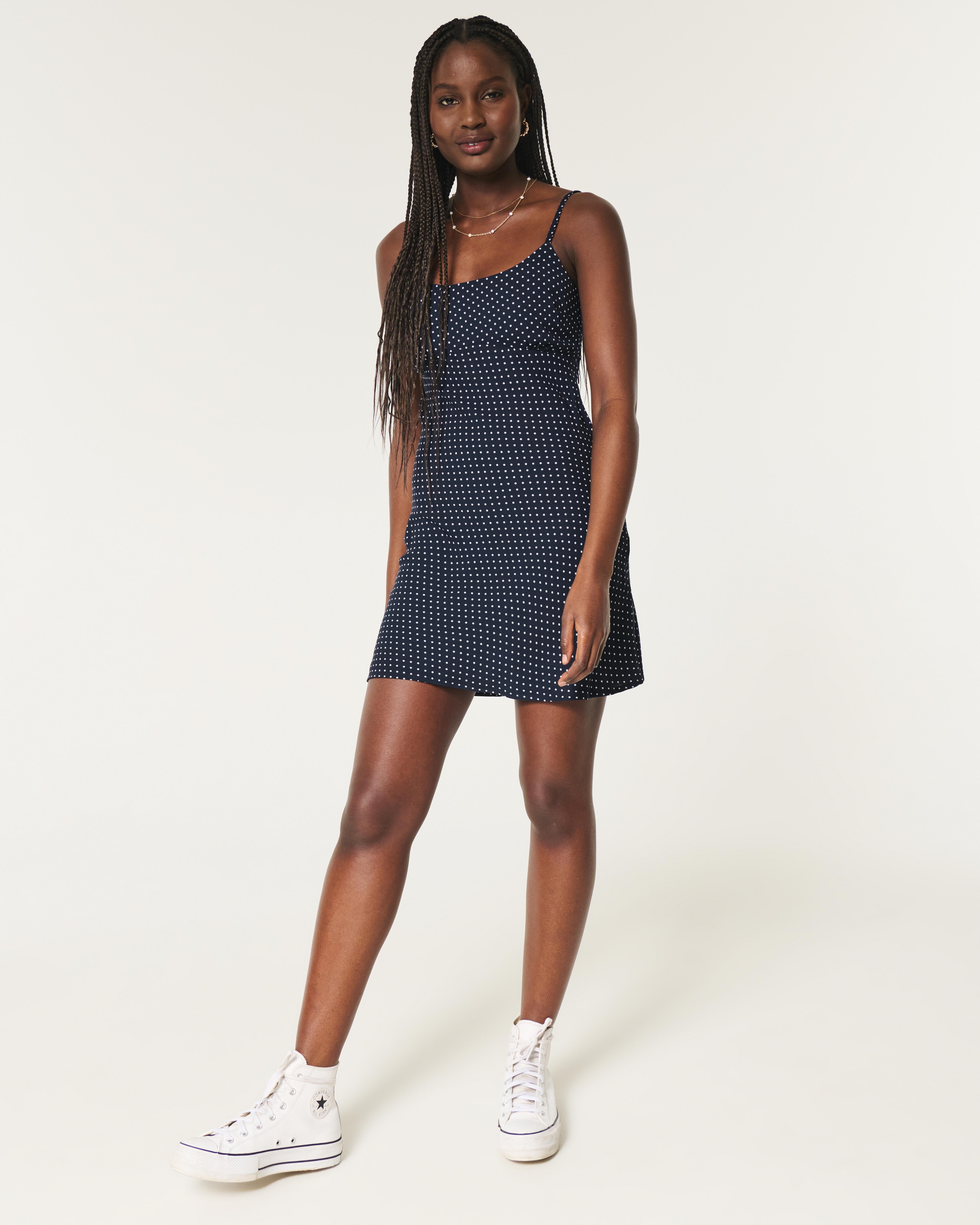 Hollister Crepe Open Back Mini Slip Dress in Blue | Lyst UK Hollister Crepe Open Back Mini Slip Dress in Blue | Lyst UK