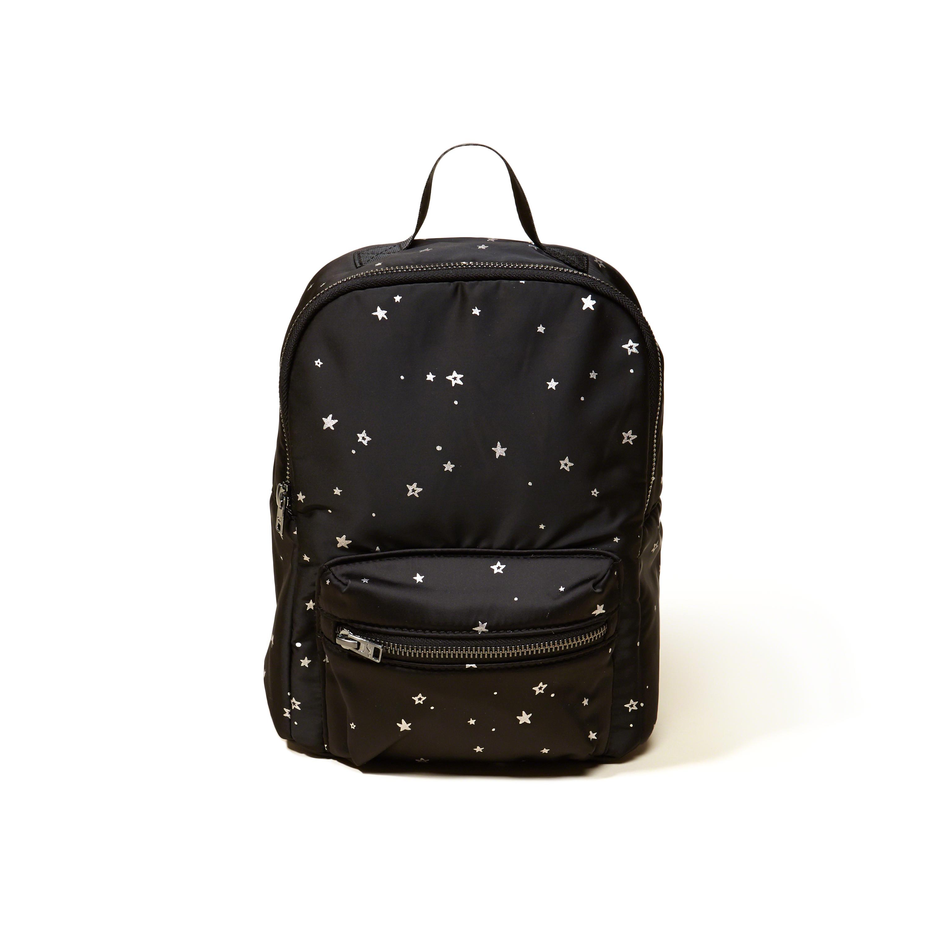 Hollister Mini Satin Backpack in Black 